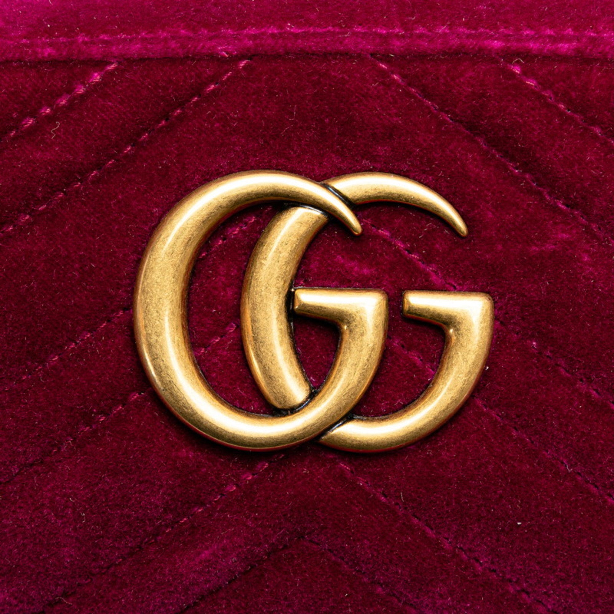 Gucci Purple Leather Shoulder Bag (Pre-Owned)