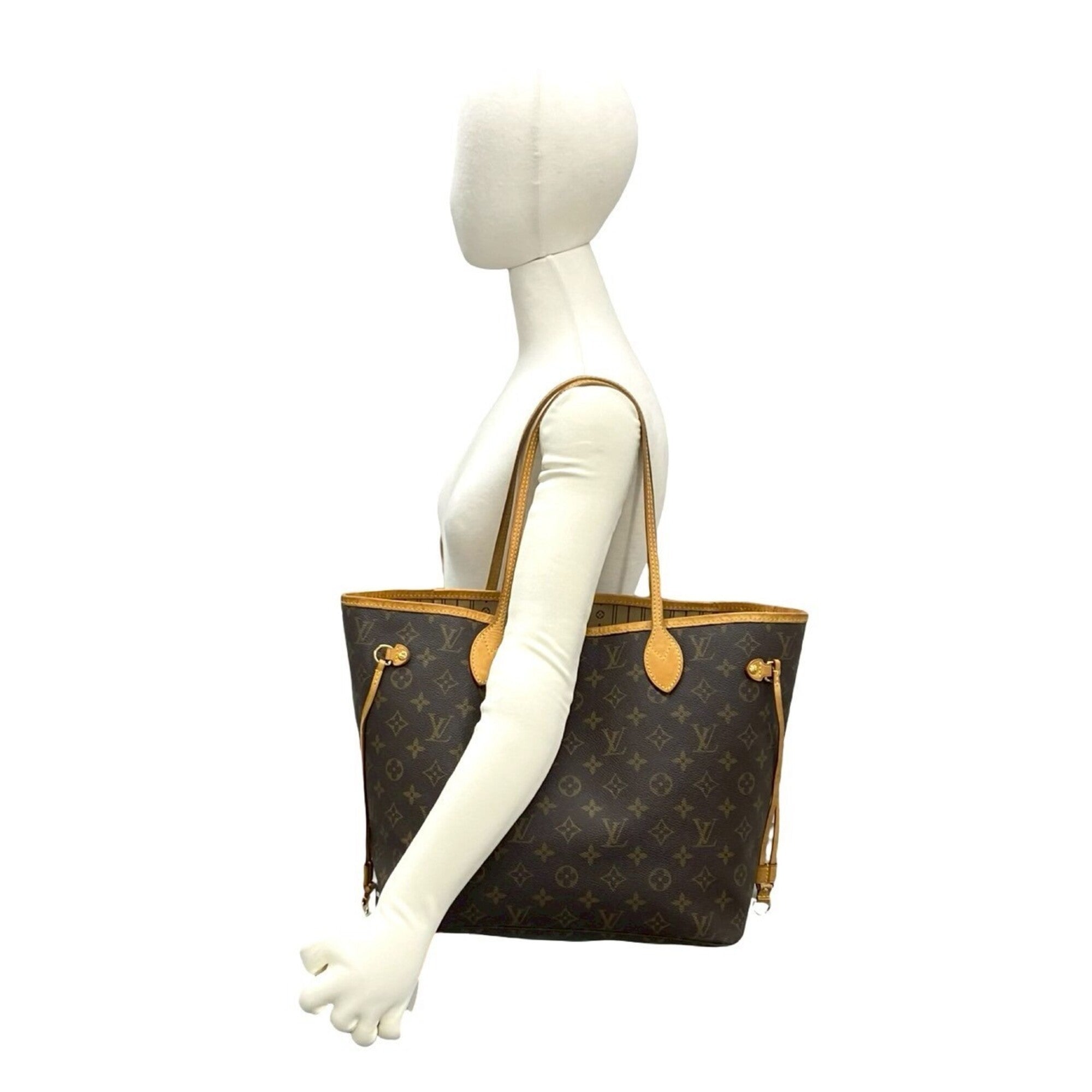 Louis Vuitton Brown Leather Pvc Handbag Shoulder Bag Tote Bag (Pre-Owned)