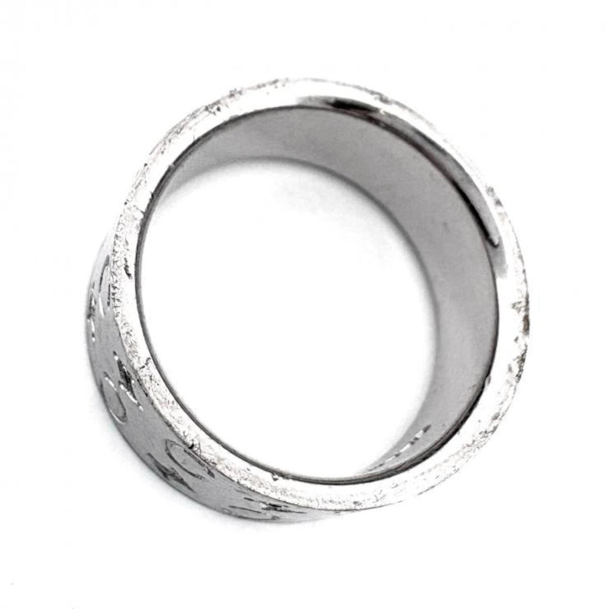 Celine Silver Silver Band Ring (Pre-Owned)