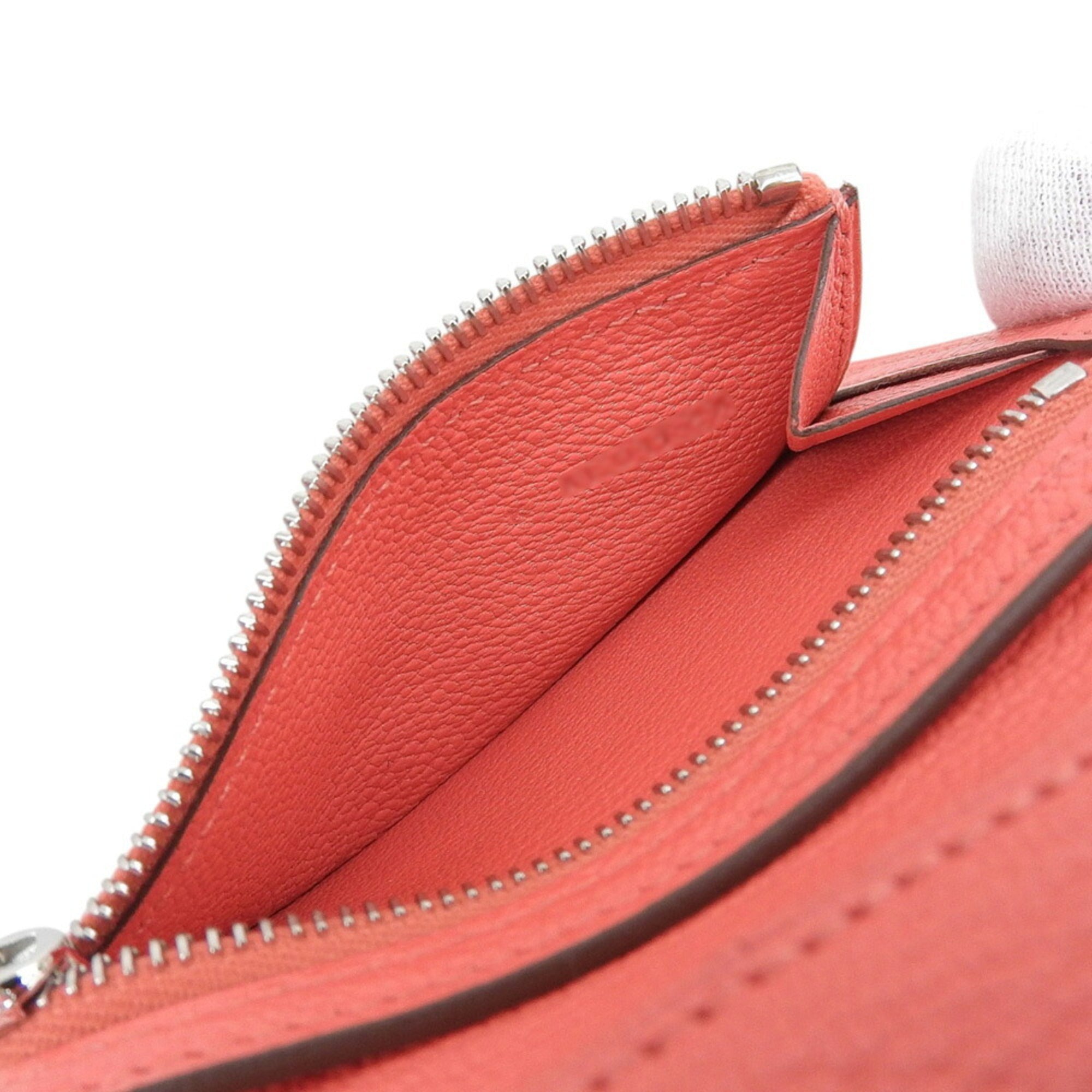 Hermes Pink Chevre Myzore Leather Wallet (Tri-Fold) (Pre-Owned)