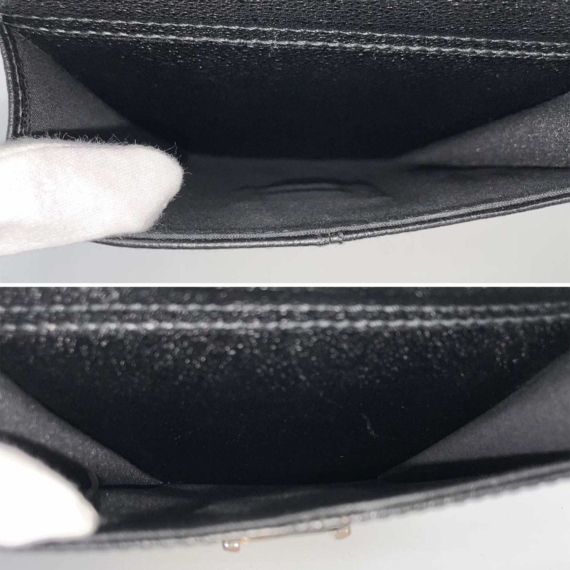 Bvlgari Millerighe Black Leather Metal Boston Bag (Pre-Owned)