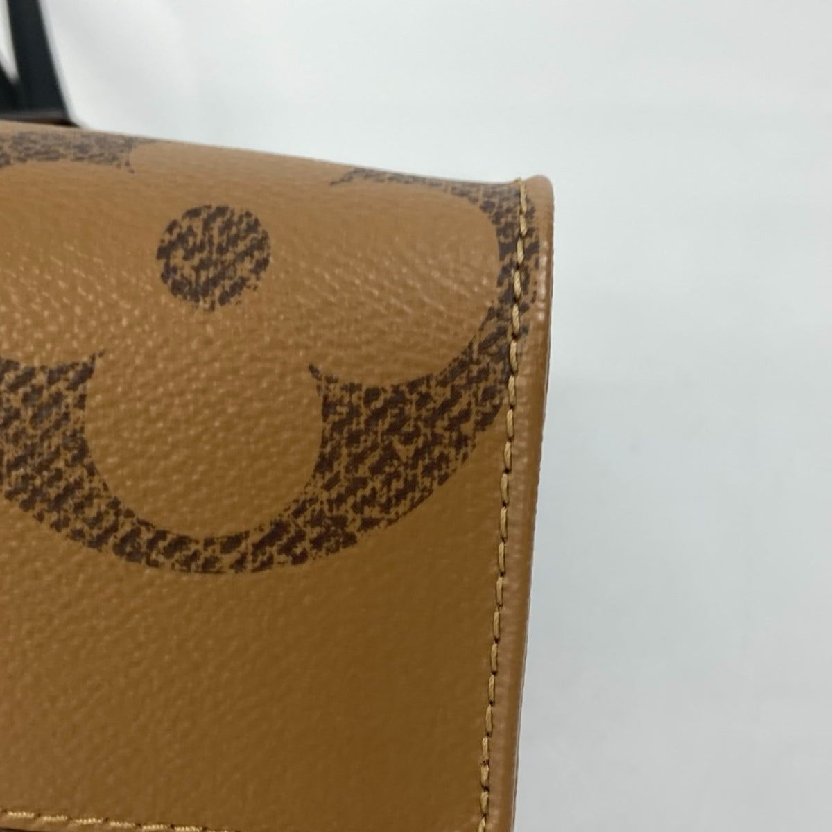 Louis Vuitton Beige Brown Monogram Shoulder Bag Tote Bag (Pre-Owned)