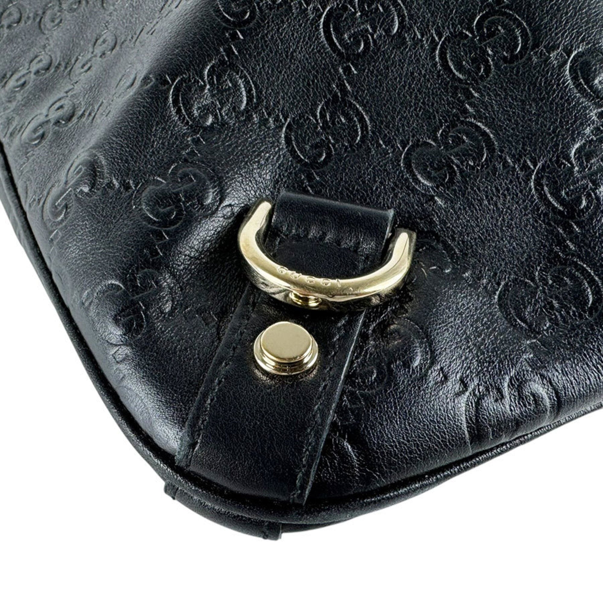 Gucci Black Leather Shoulder Bag (Pre-Owned)
