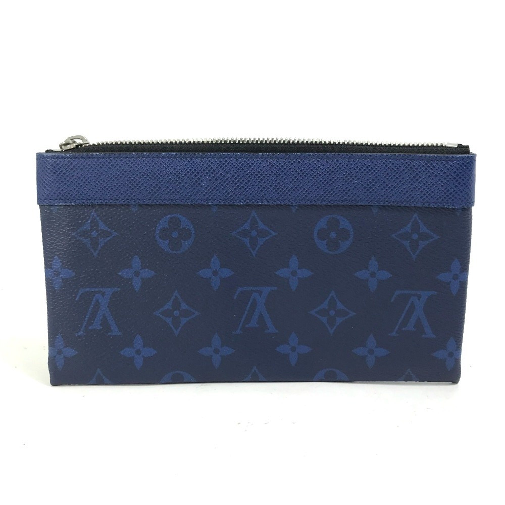 Louis Vuitton Blue Taigarama Clutch Bag Pochette Pouch (Pre-Owned)