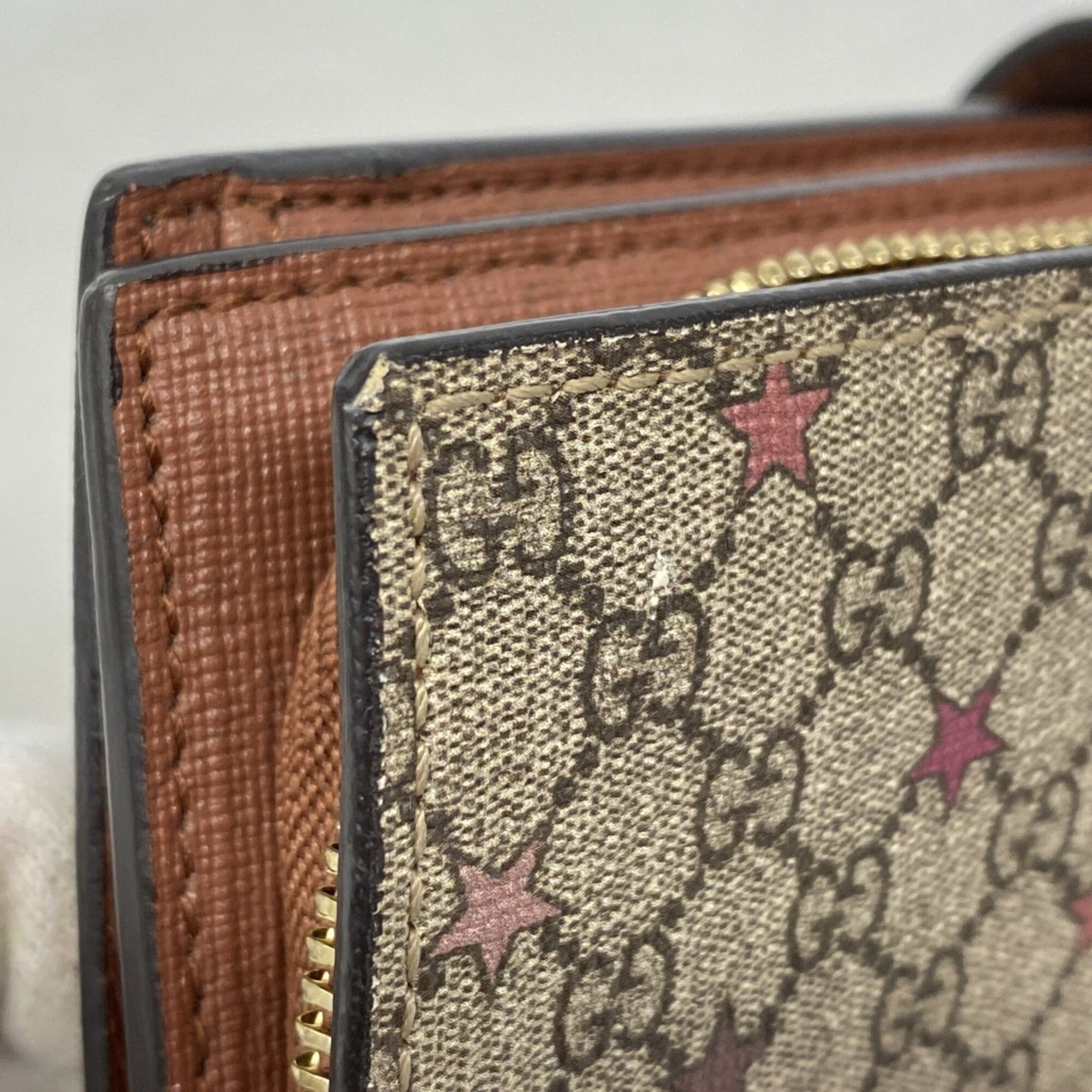 Gucci Brown Pvc Long Wallet (Bi-Fold) (Pre-Owned)