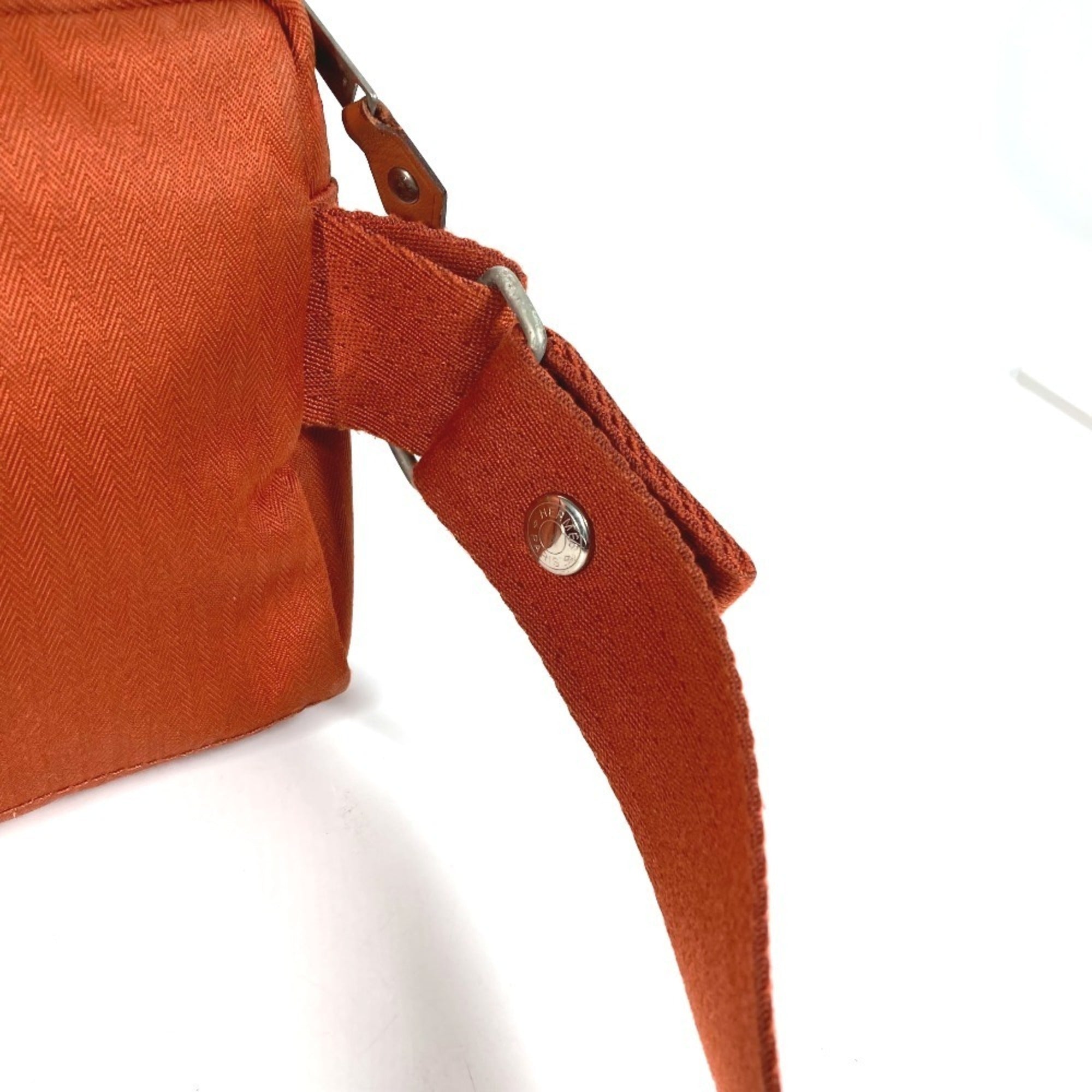 Hermes Acapulco Orange Polyamide Cotton Fanny Pack Shoulder Bag (Pre-Owned)