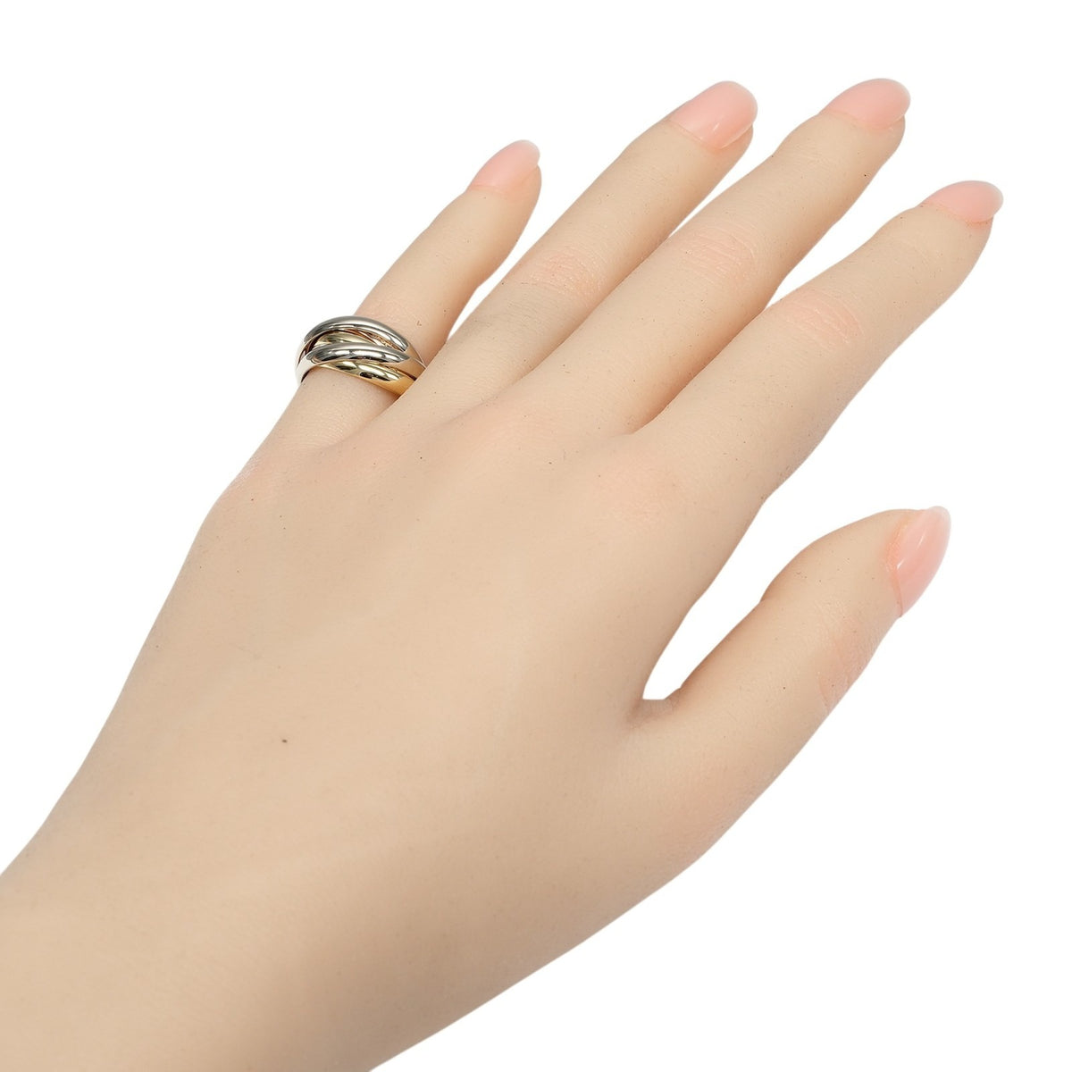 Cartier Gold Silver Yellow Gold (18K) Pink Gold (18K) White Gold (18K) Band Ring (Pre-Owned)
