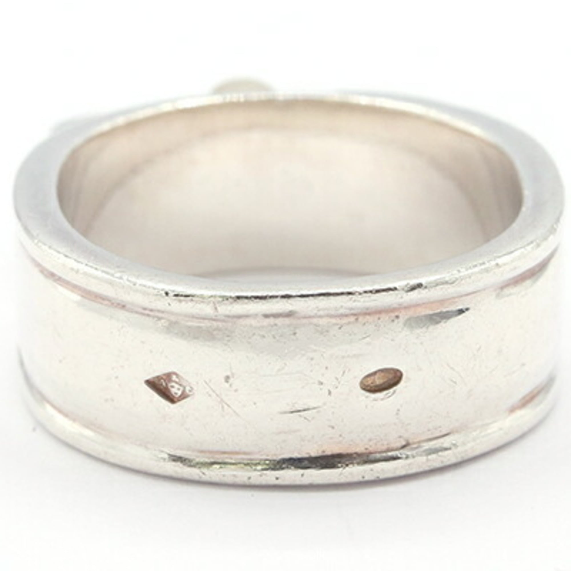 Hermes Yellow Gold (18K) Sterling Silver 925 Band Ring (Pre-Owned)