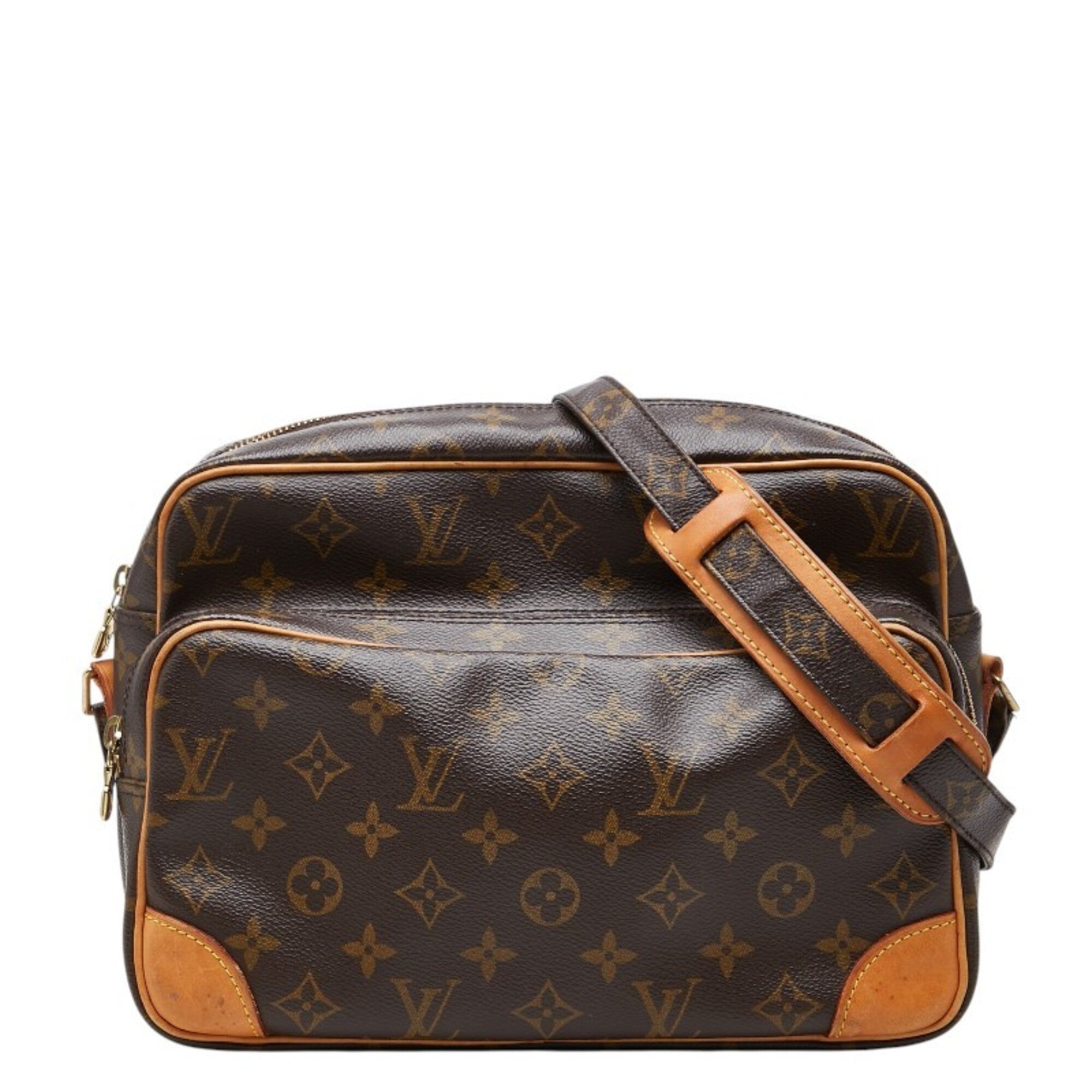 Louis Vuitton Brown Pvc Leather Shoulder Bag (Pre-Owned)
