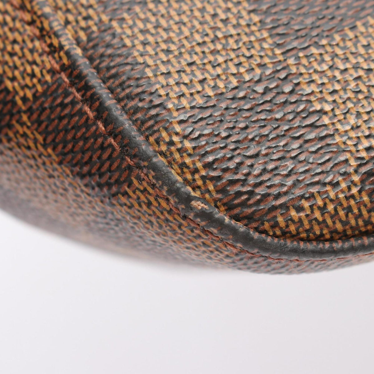 Louis Vuitton Damier Brown Coated Canvas Leather Handbag Shoulder Bag (Pre-Owned)