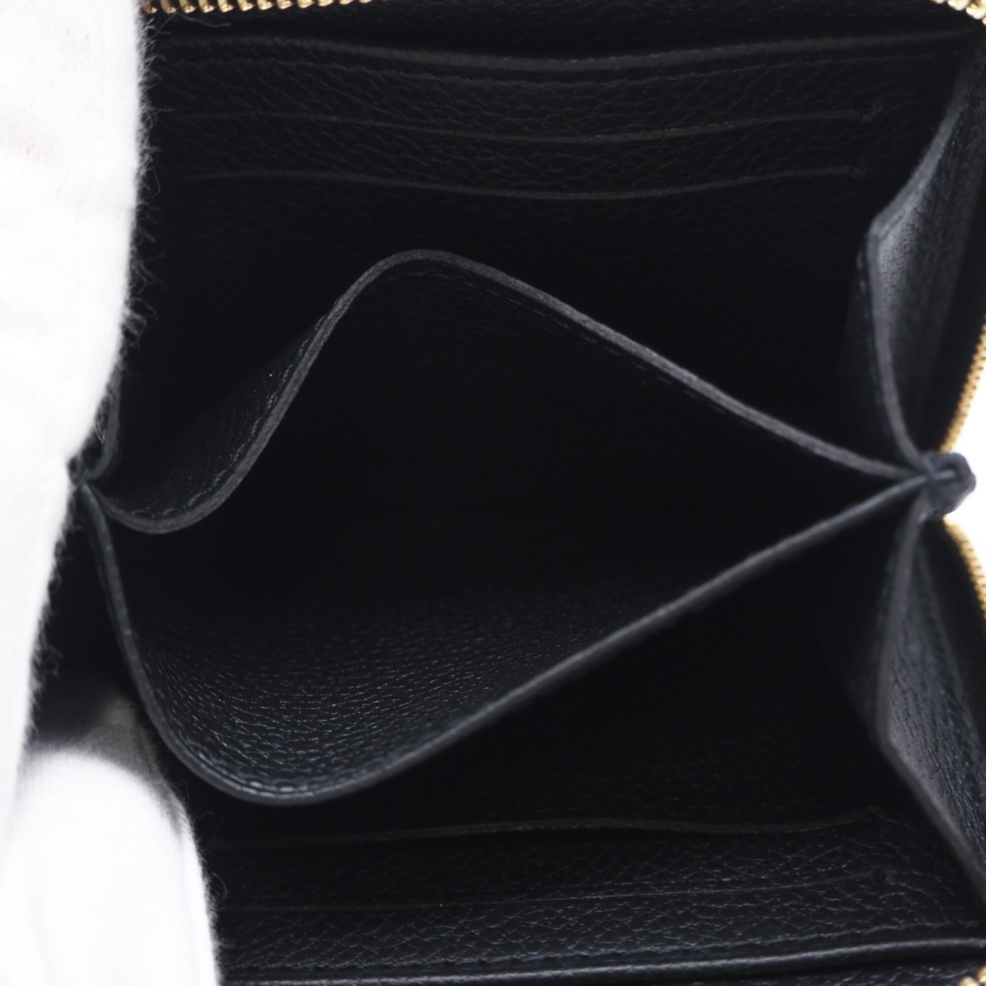 Louis Vuitton Monogram Empreinte Black Noir Leather Coin Purse/Coin Case (Pre-Owned)
