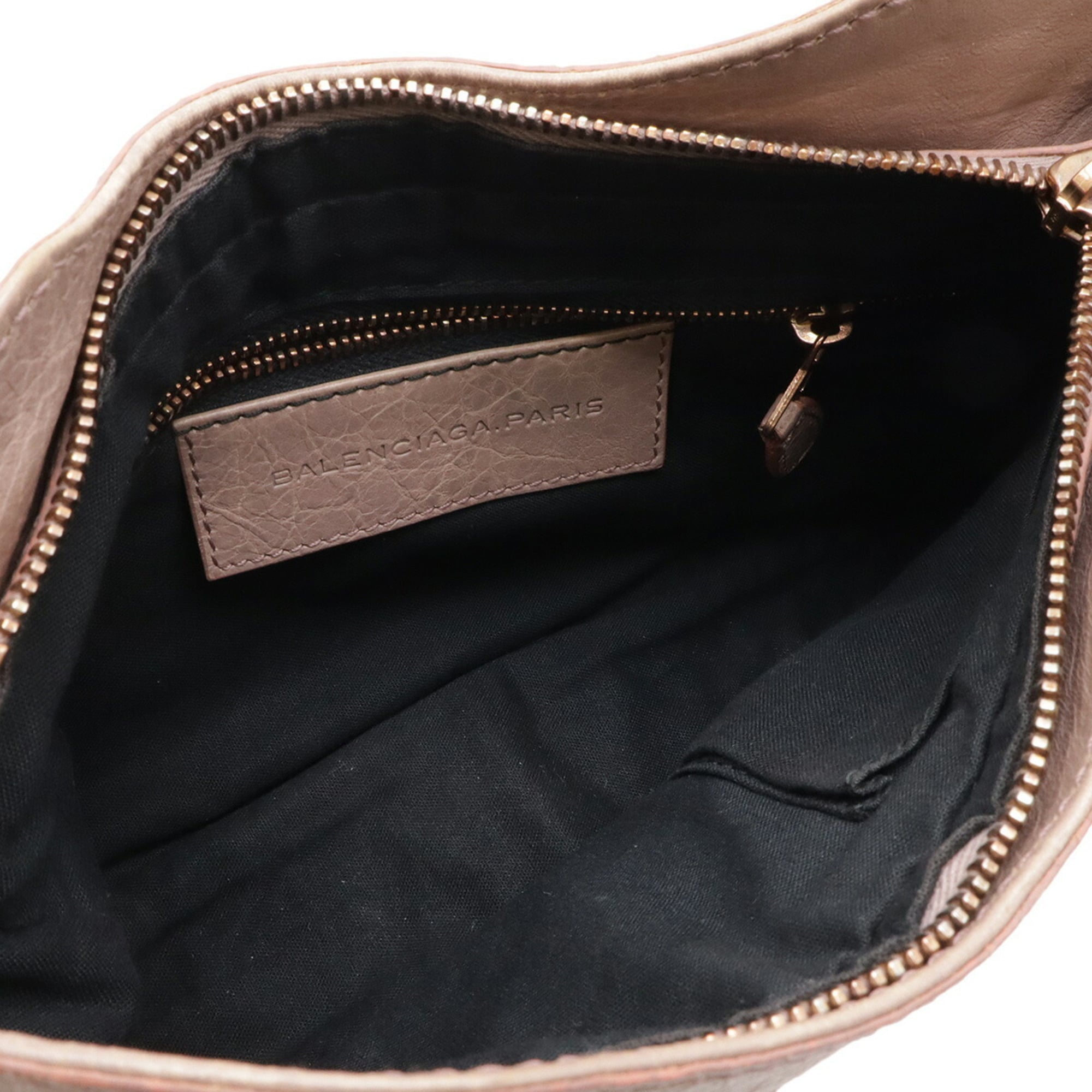 Balenciaga Pink Leather Clutch Bag Pochette Shoulder Bag (Pre-Owned)