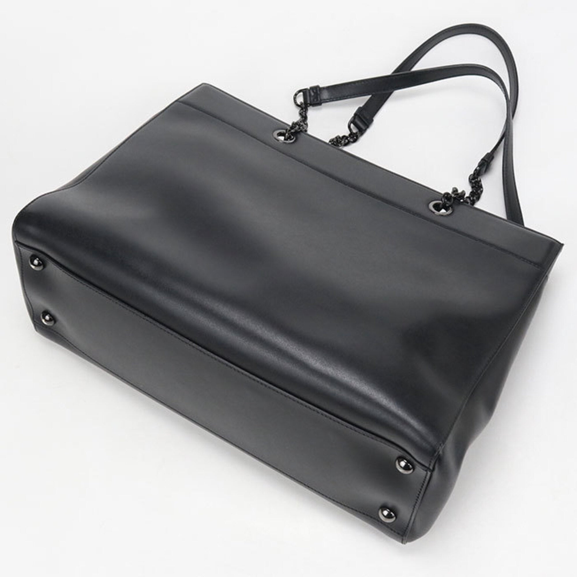 Salvatore Ferragamo Black Leather Tote Bag (Pre-Owned)