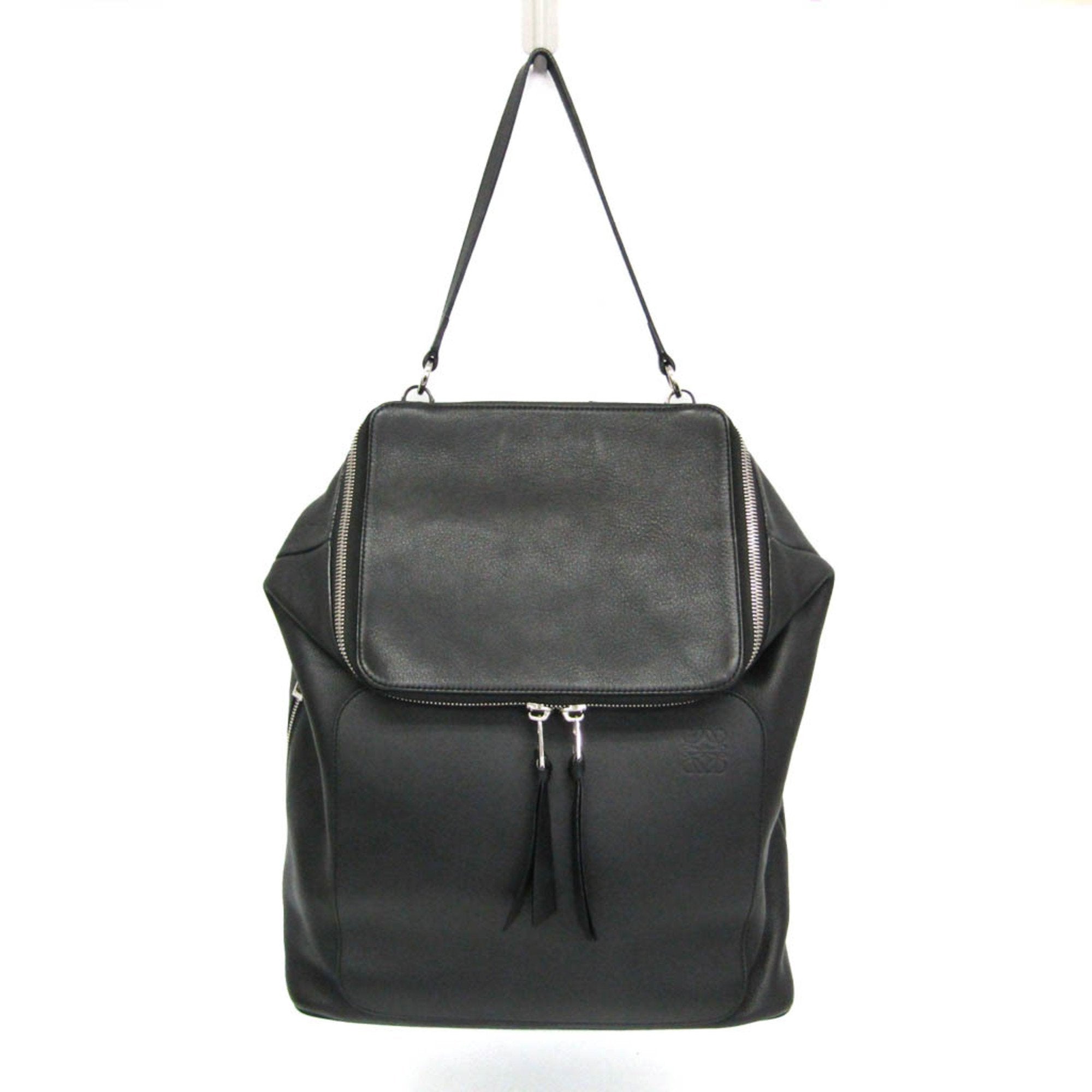 Loewe Black Leather Backpack (Pre-Owned)
