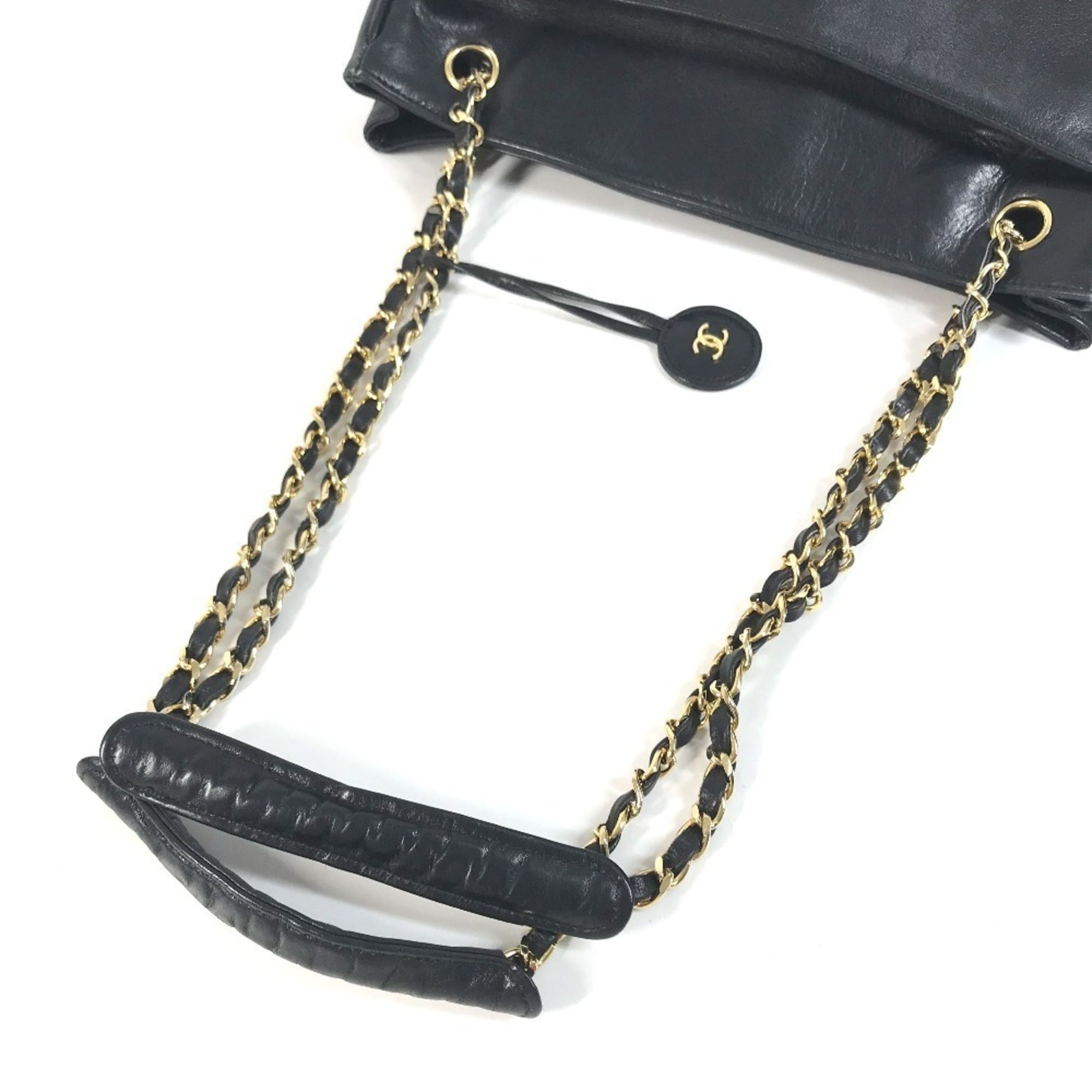 Chanel Black Quilting Shoulder Bag Tote Bag (Pre-Owned)
