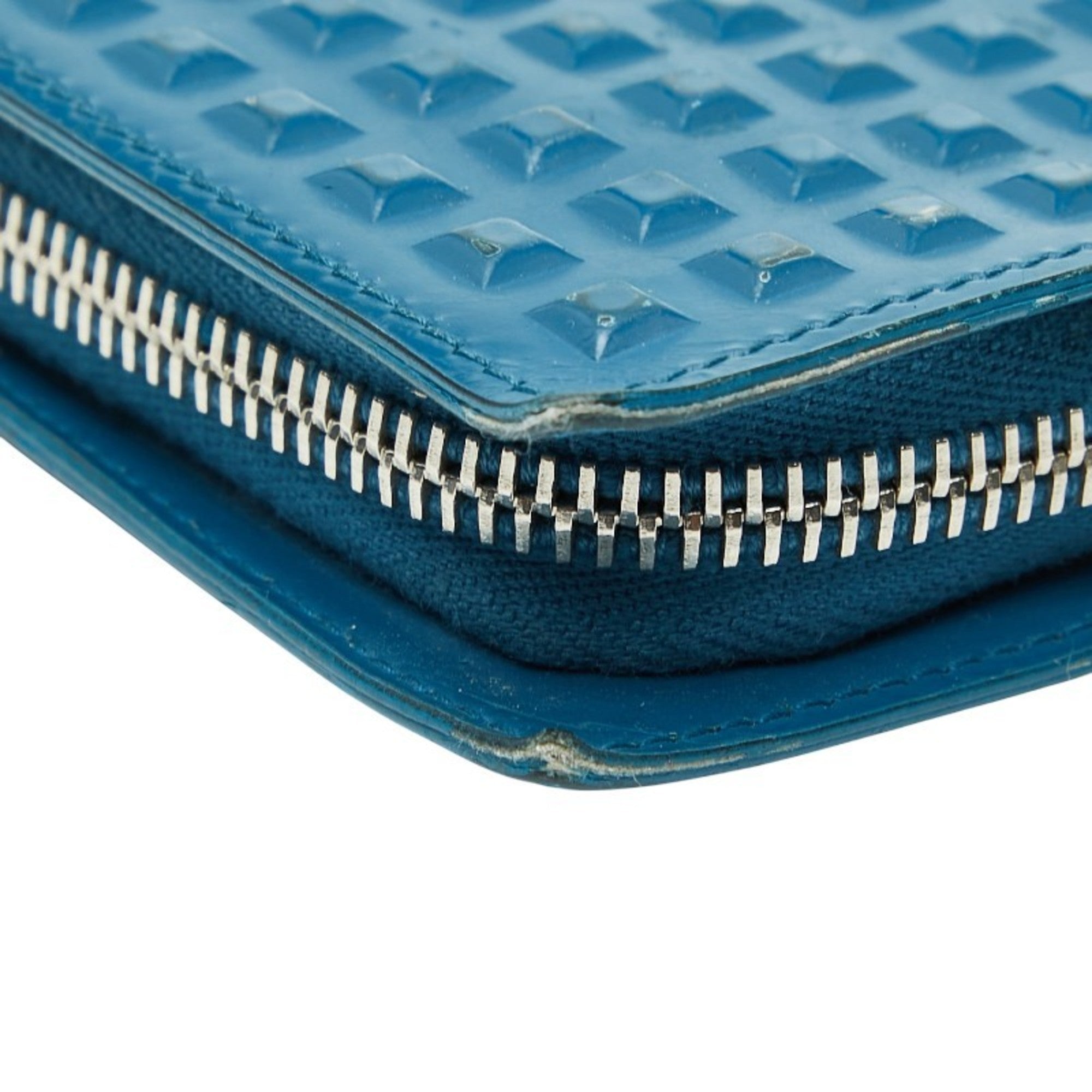 Balenciaga Blue Leather Long Wallet (Bi-Fold) (Pre-Owned)