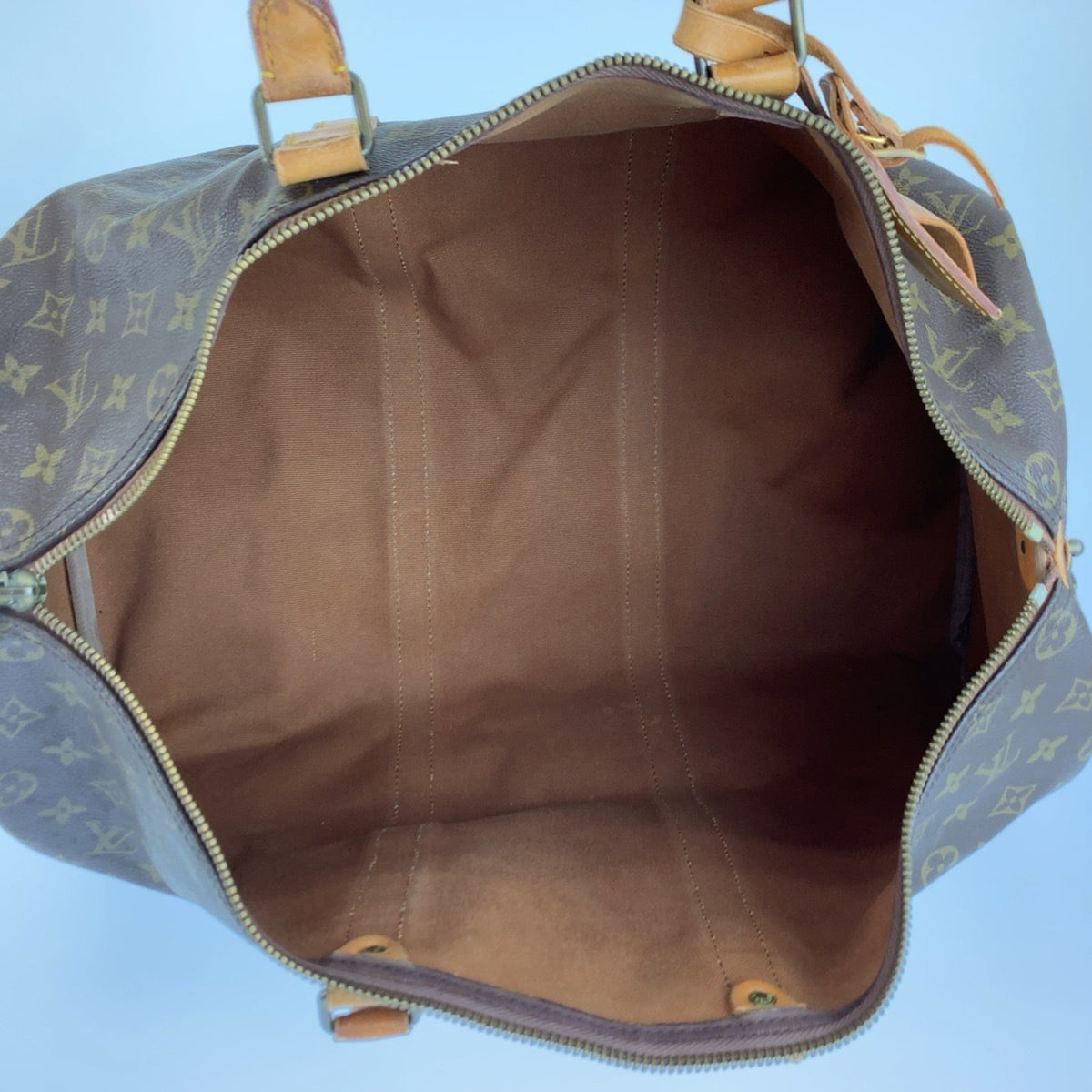 Louis Vuitton Brown Pvc Leather Boston Bag Handbag (Pre-Owned)
