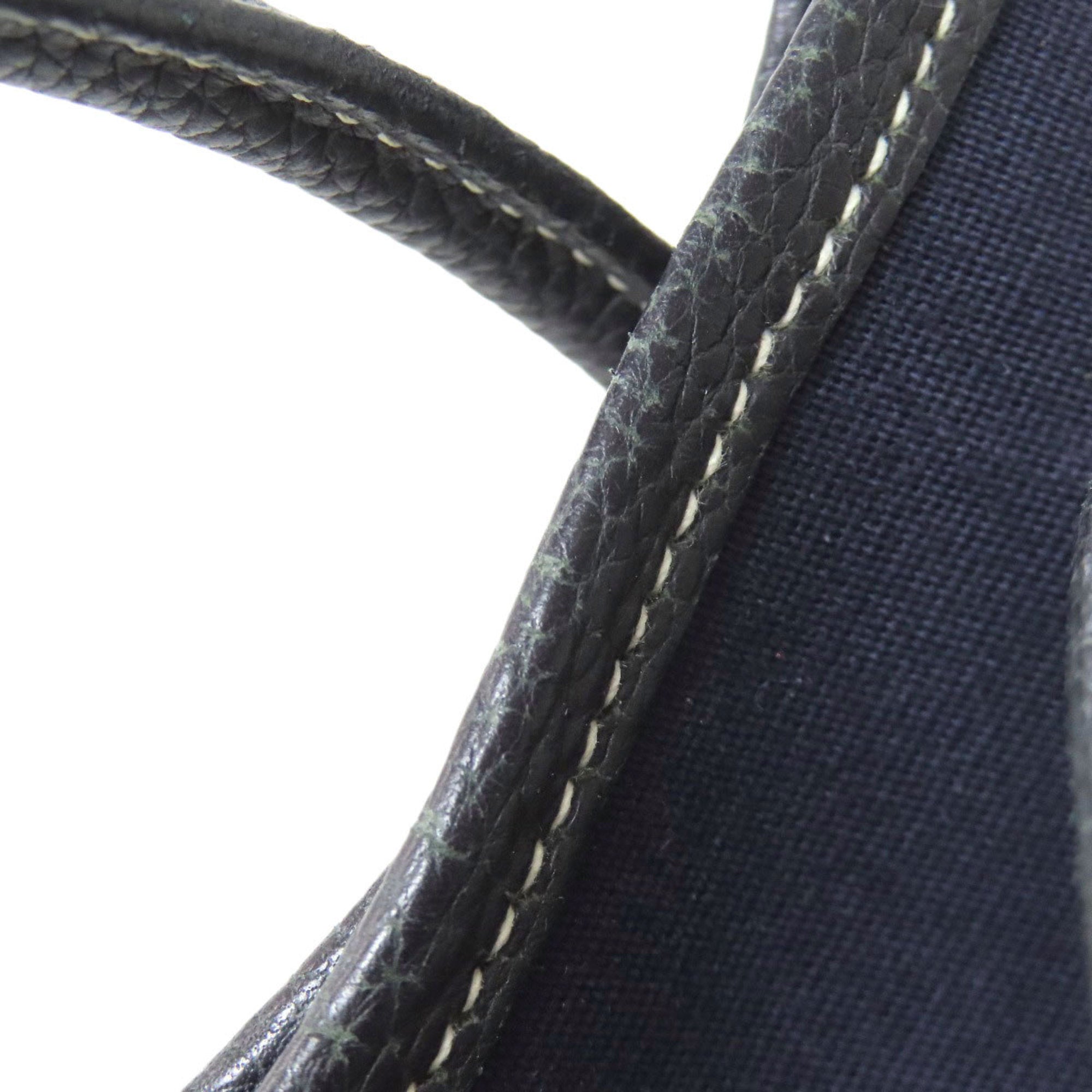 Hermes Navy Toile Officier Tote Bag (Pre-Owned)