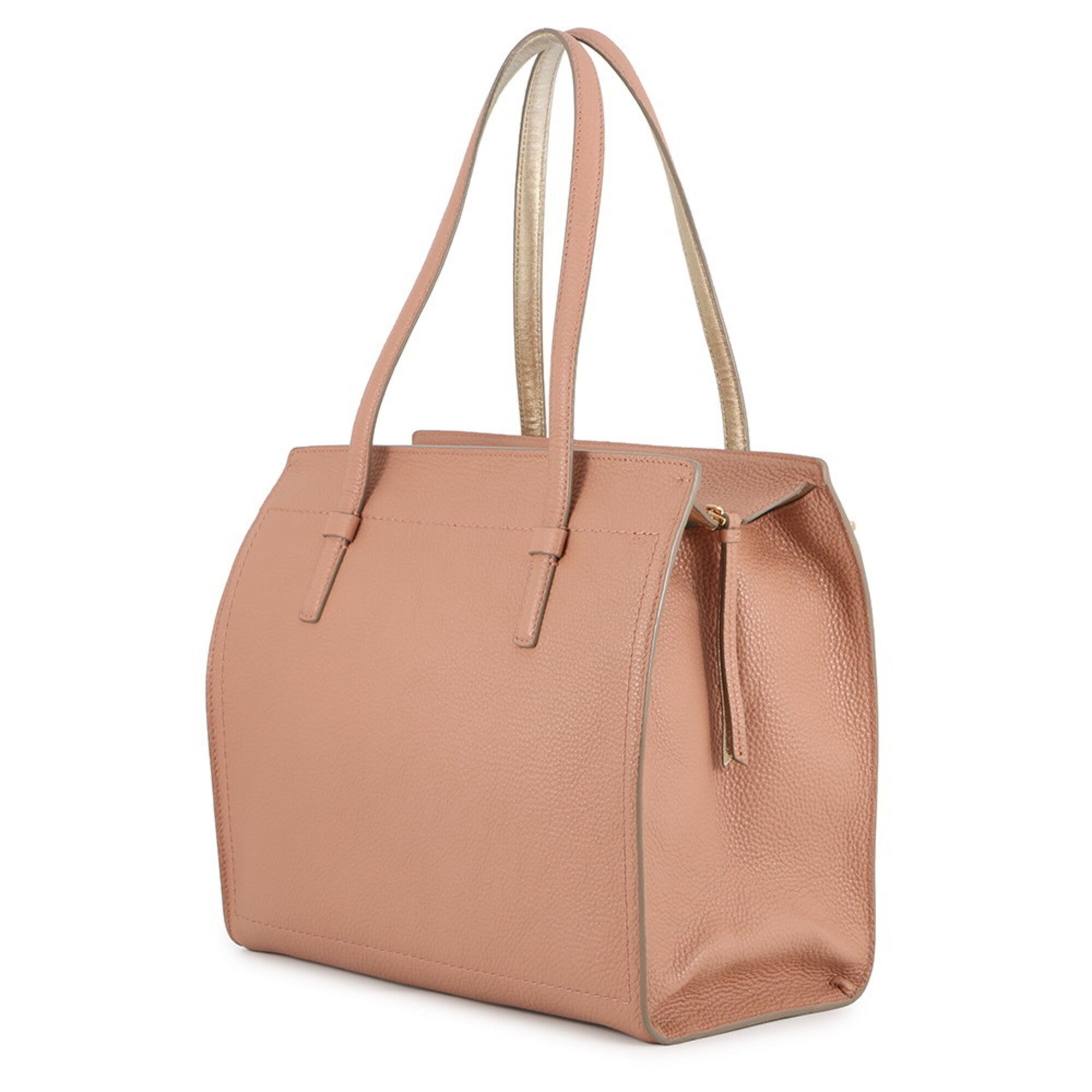 Salvatore Ferragamo Pink Leather Handbag Tote Bag (Pre-Owned)
