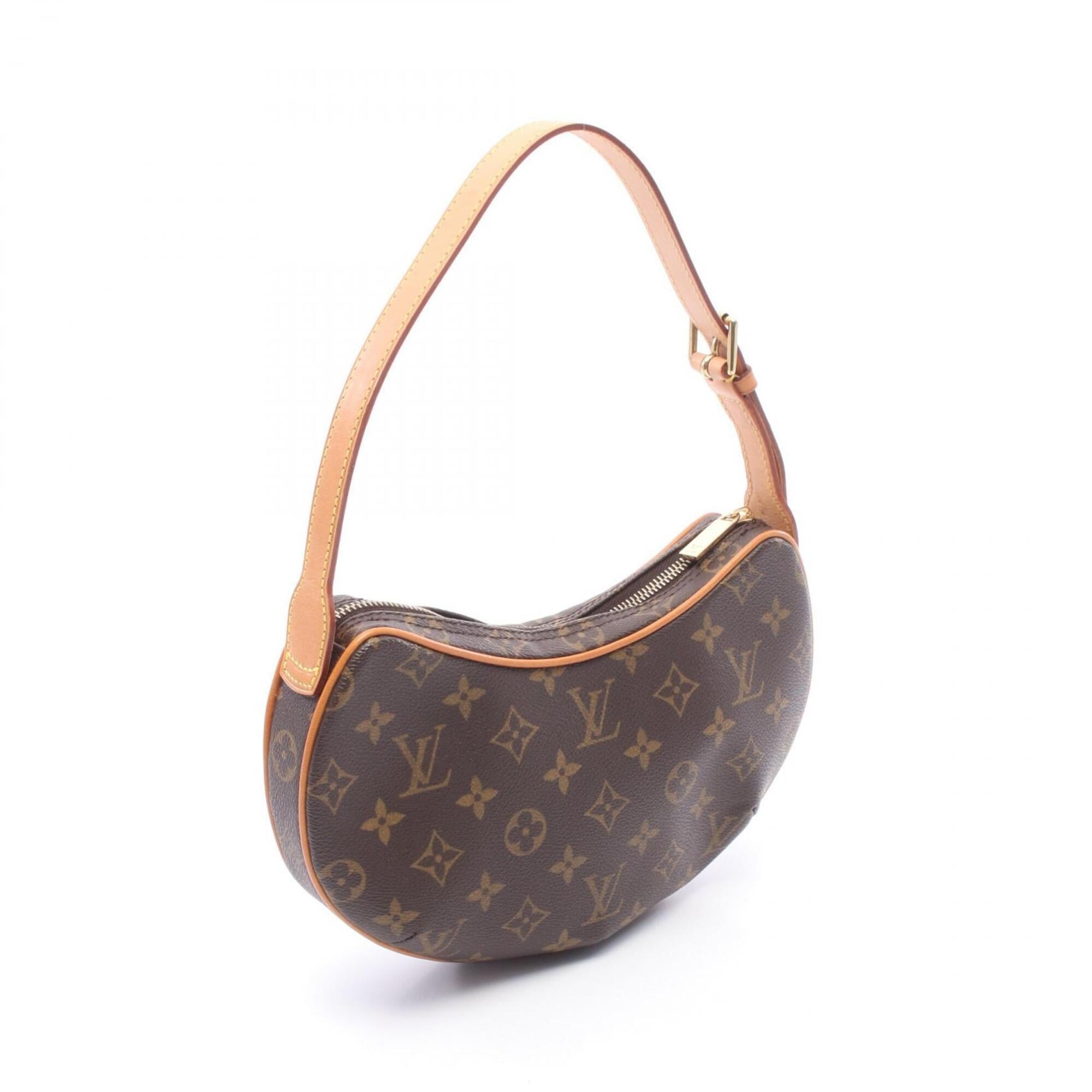 Louis Vuitton Brown Monogram Coated Canvas Leather Handbag Pochette Shoulder Bag (Pre-Owned)