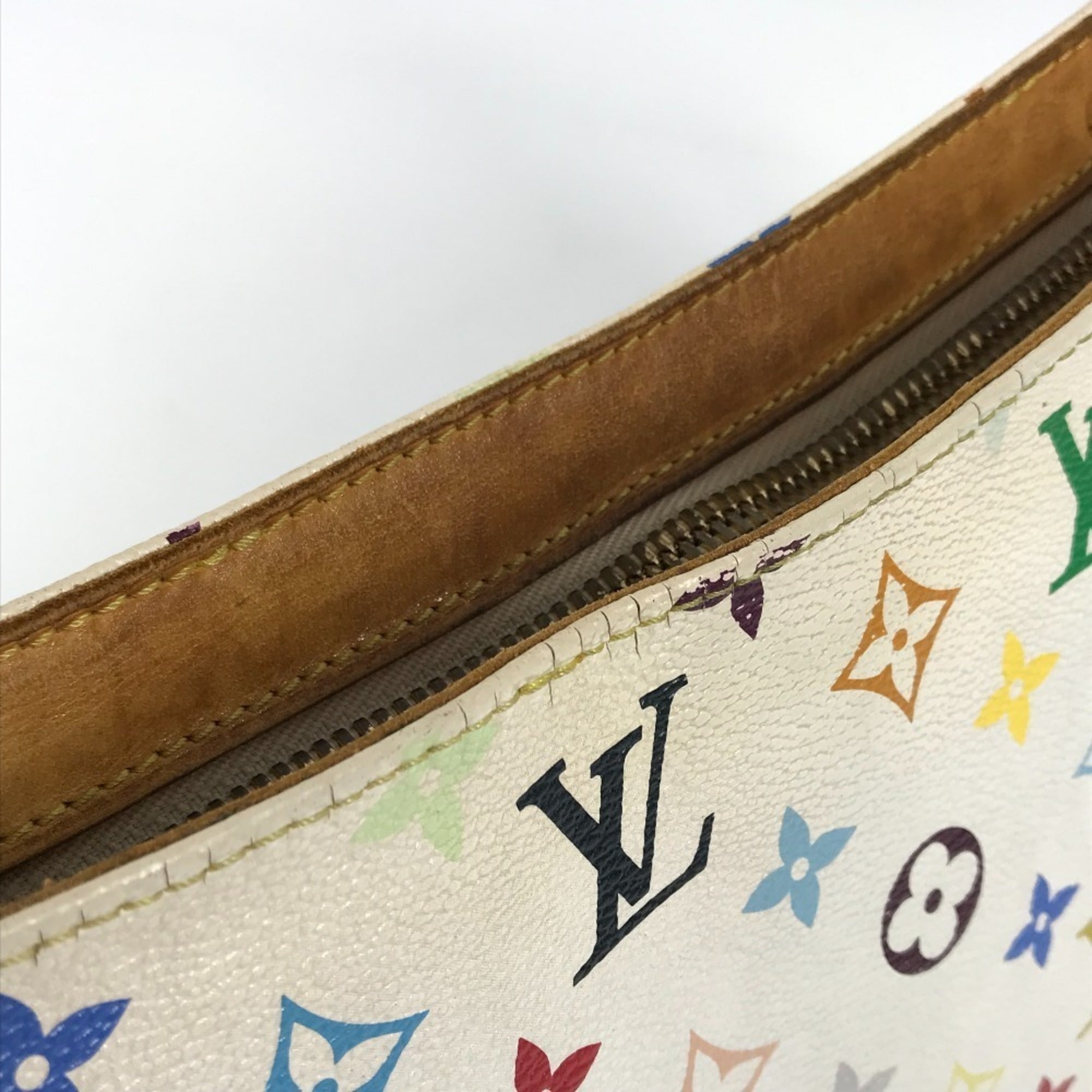 Louis Vuitton Blanc White Monogram Multicolore Shoulder Bag (Pre-Owned)