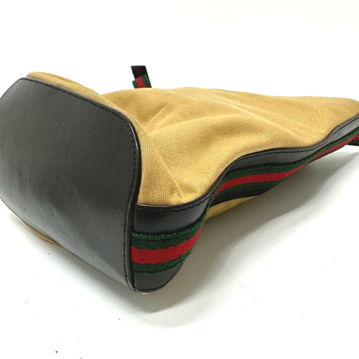 Gucci Beige Leather Shoulder Bag (Pre-Owned)