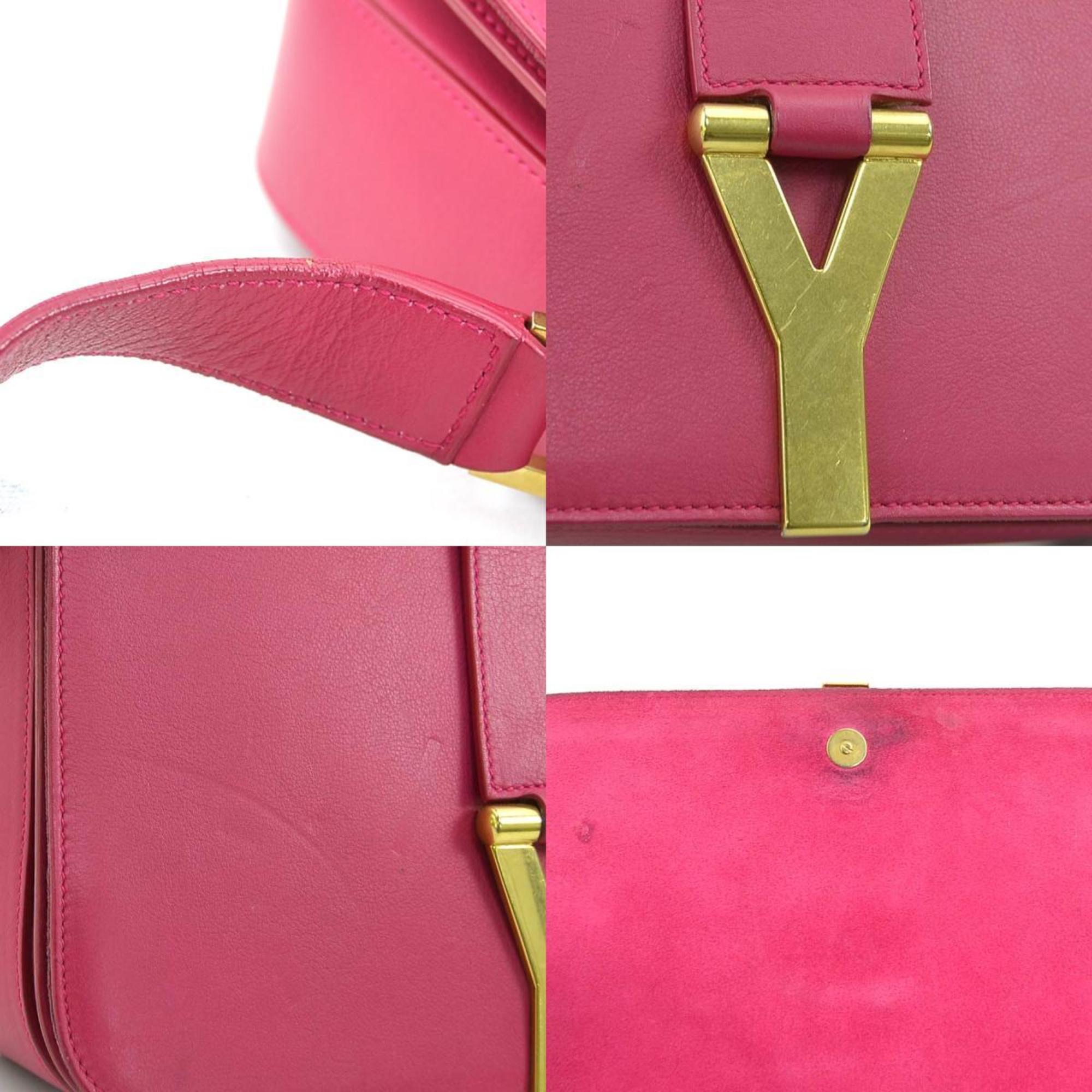 Saint Laurent Pink Leather Shoulder Bag (Pre-Owned)