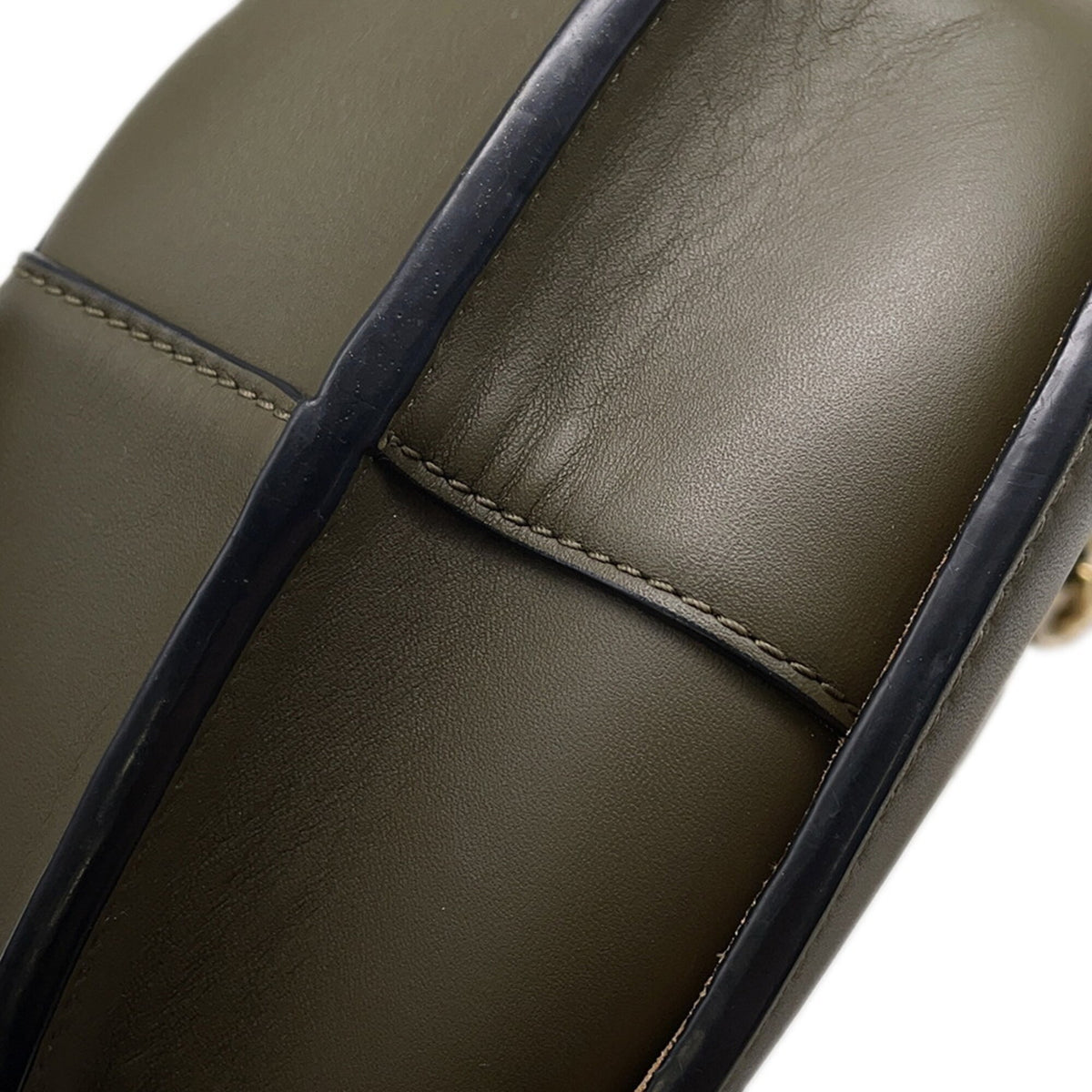 Loewe Olive Leather Handbag Shoulder Bag (Pre-Owned)
