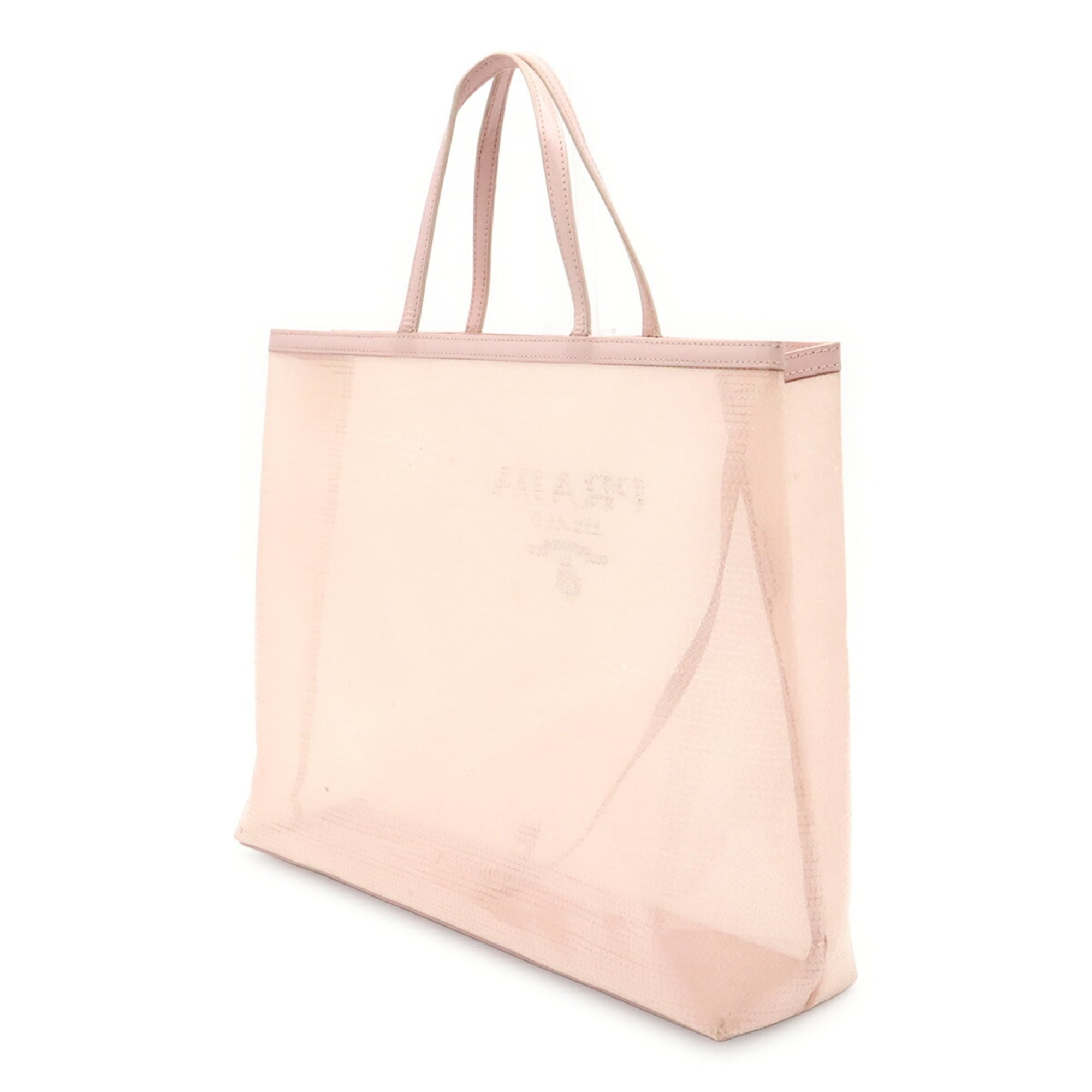 Prada Dusty Pink Mesh Spangles Tote Bag (Pre-Owned)