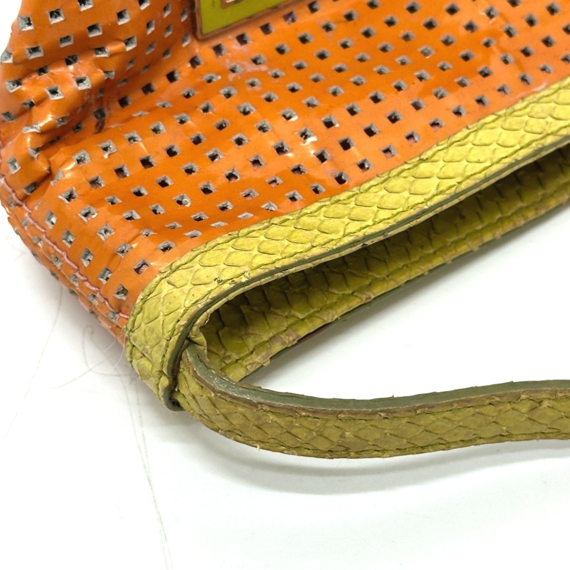 Fendi Green Orange Shoulder Bag (Pre-Owned)