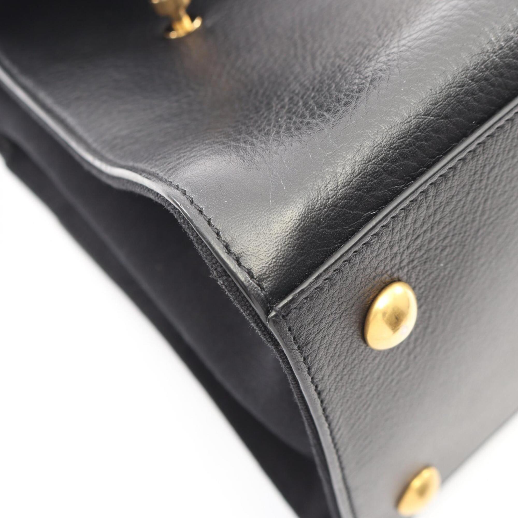 Yves Saint Laurent Black Leather Handbag (Pre-Owned)