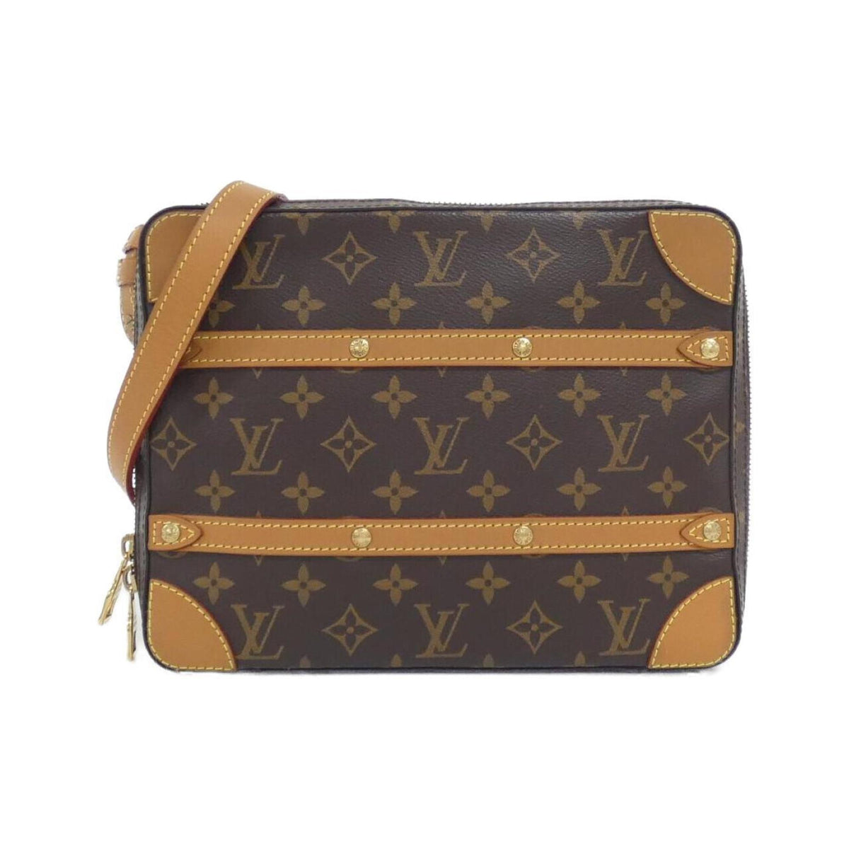 Louis Vuitton Monogram Marron Coated Canvas Shoulder Bag (Pre-Owned)