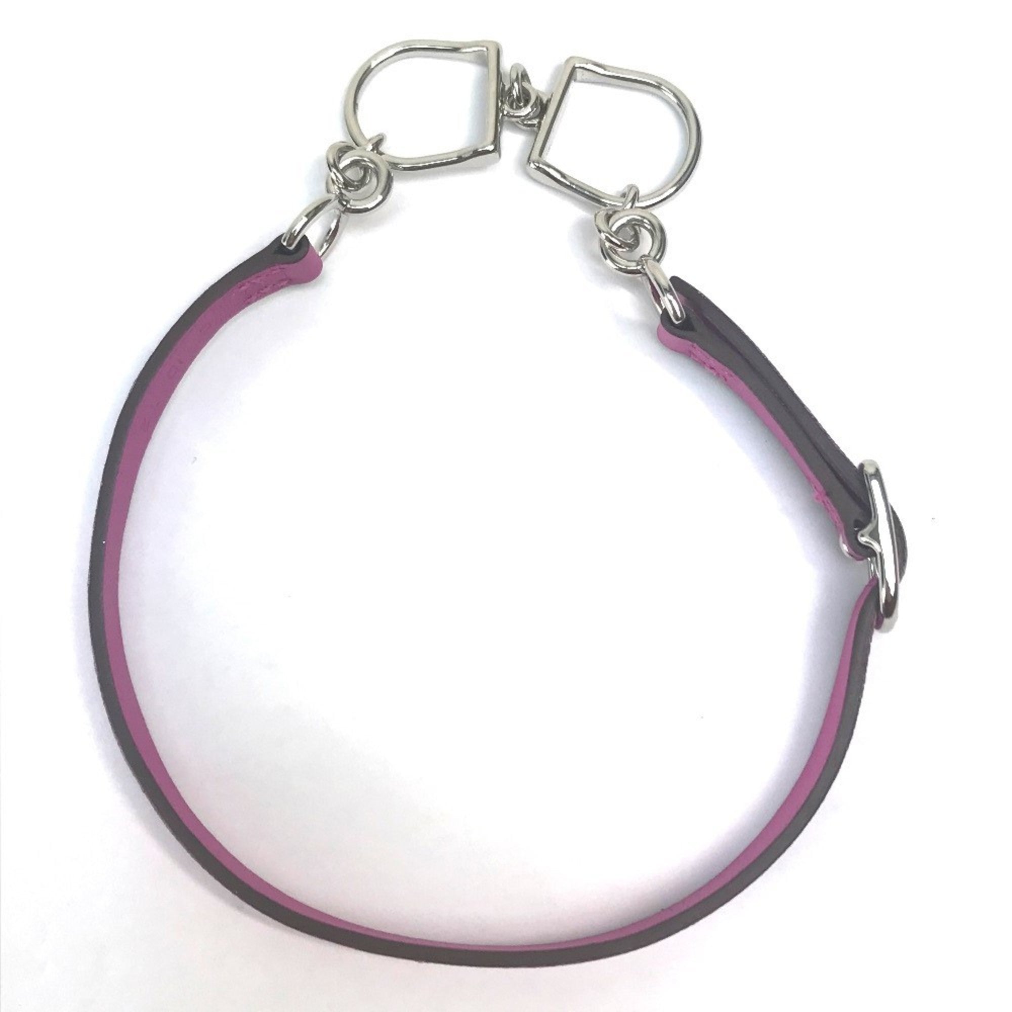 Hermes Purple Swift Leather Charm Bracelet (Pre-Owned)