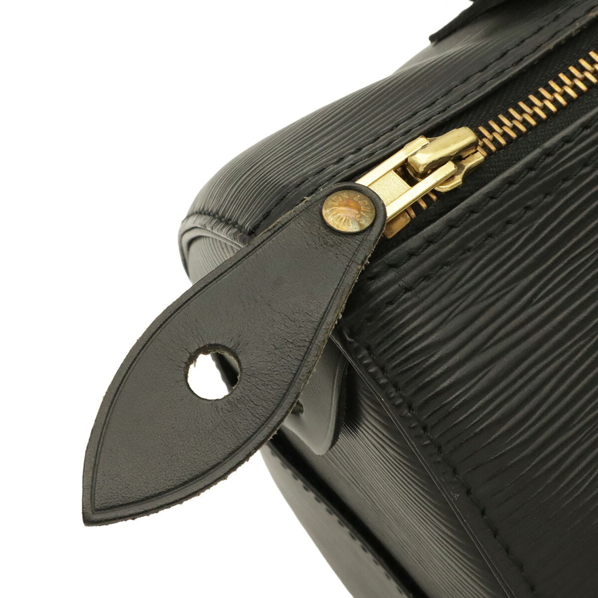 Louis Vuitton Noir Epi Leather Boston Bag Handbag (Pre-Owned)