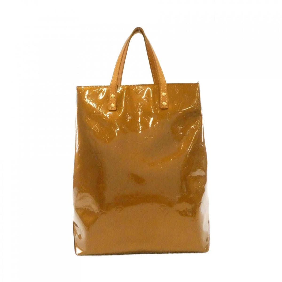 Louis Vuitton Bronze Leather Handbag (Pre-Owned)