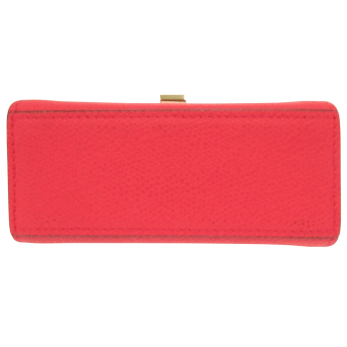 Valextra Pink Red Color Leather Handbag (Pre-Owned)
