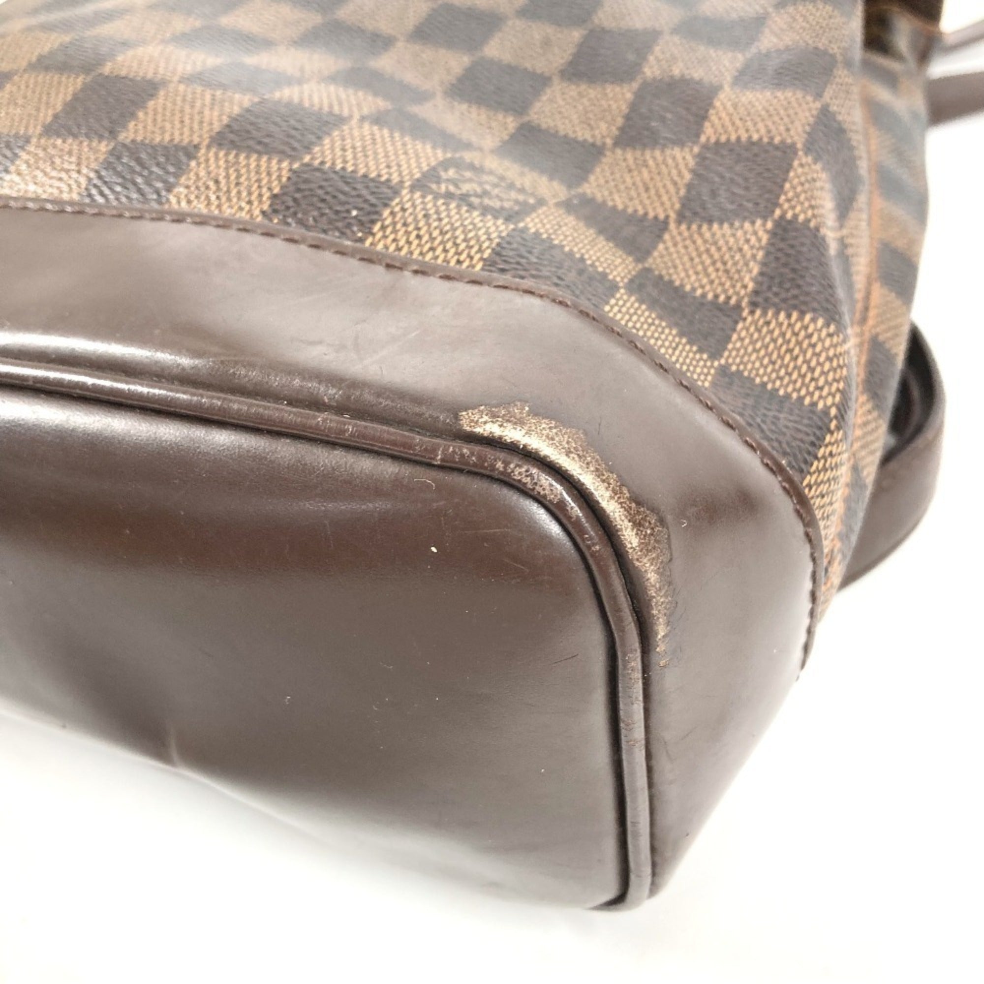 Louis Vuitton Damier Brown Ebene Damier Canvas Backpack (Pre-Owned)
