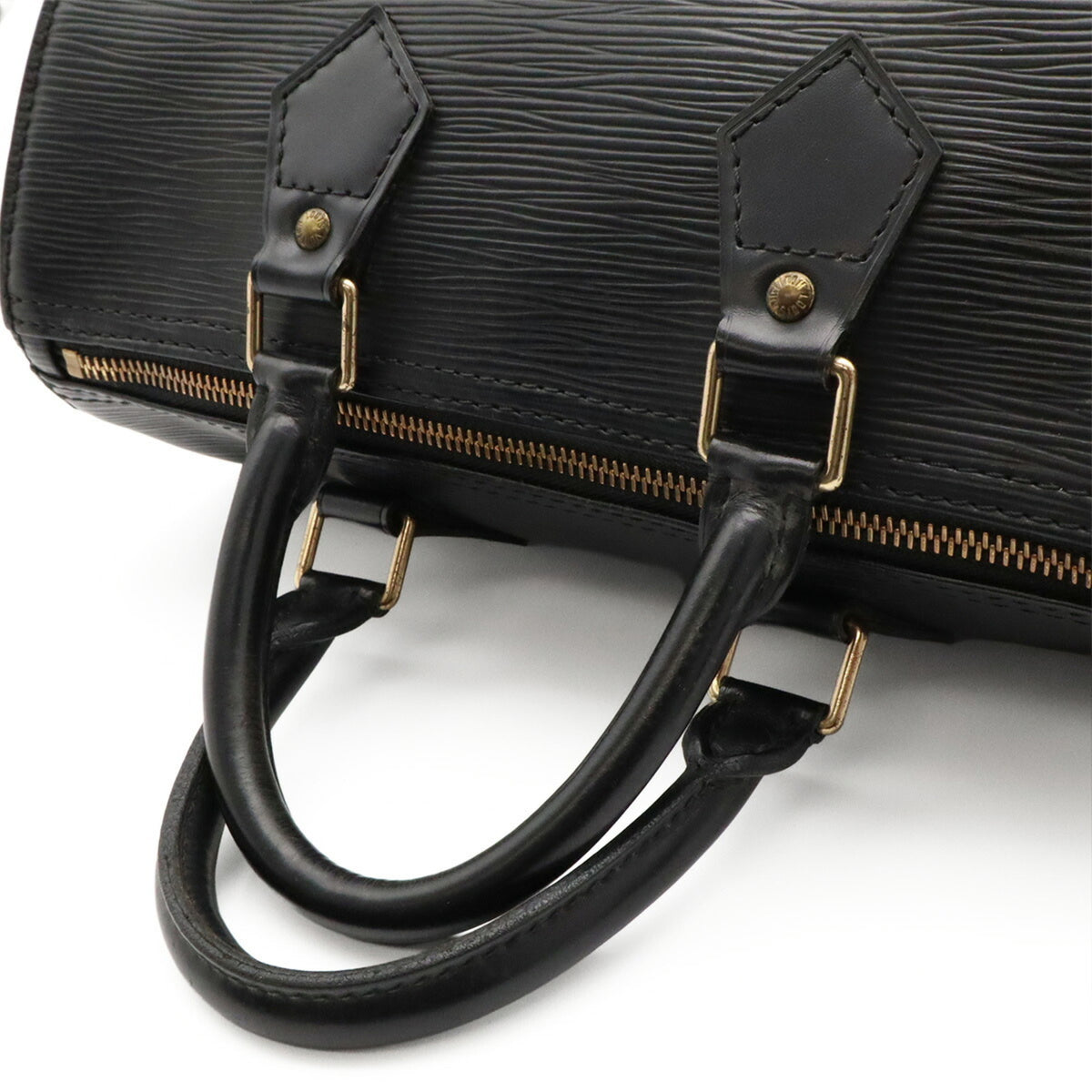 Louis Vuitton Noir Epi Leather Boston Bag Handbag (Pre-Owned)