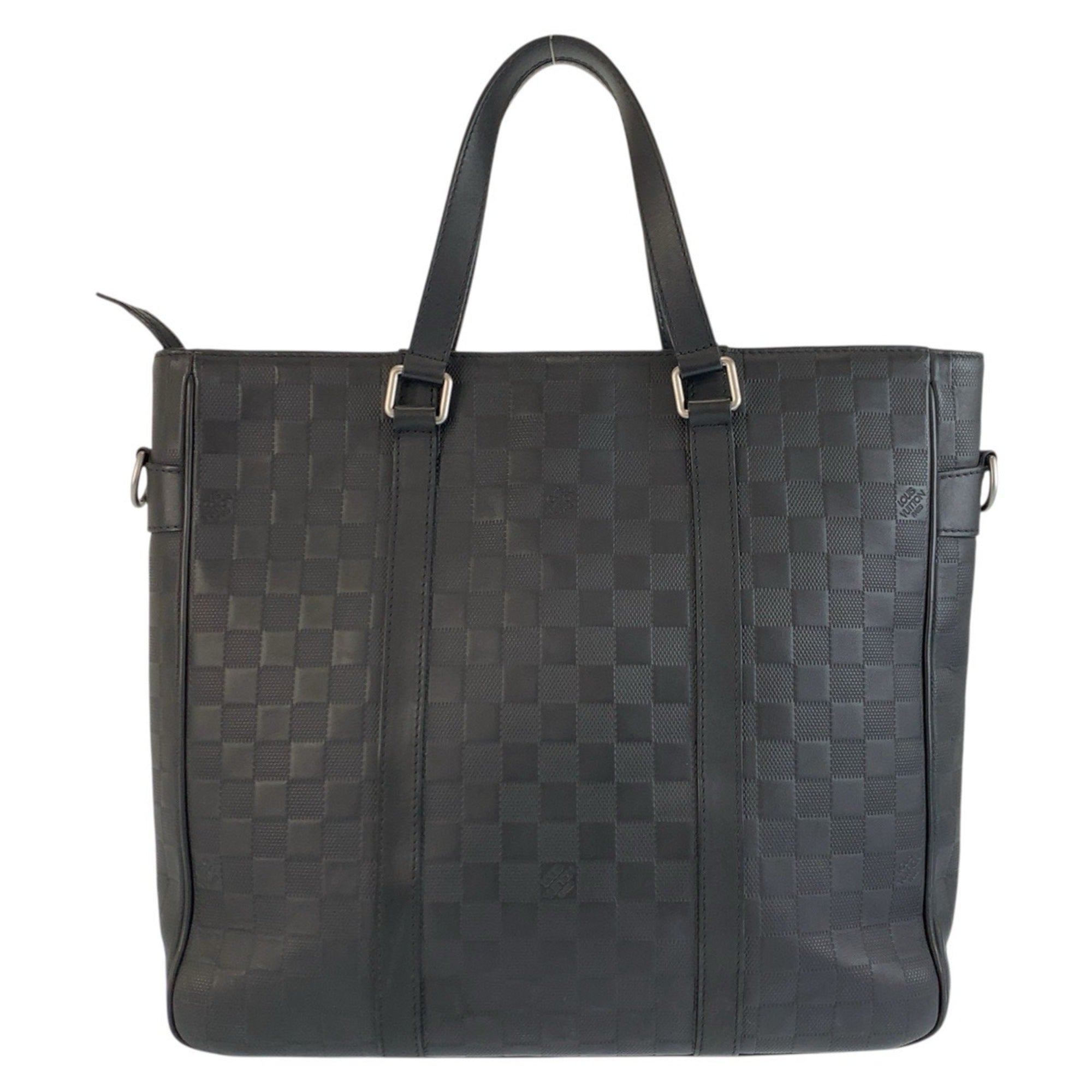 Louis Vuitton Black Onyx Leather Tote Bag (Pre-Owned)