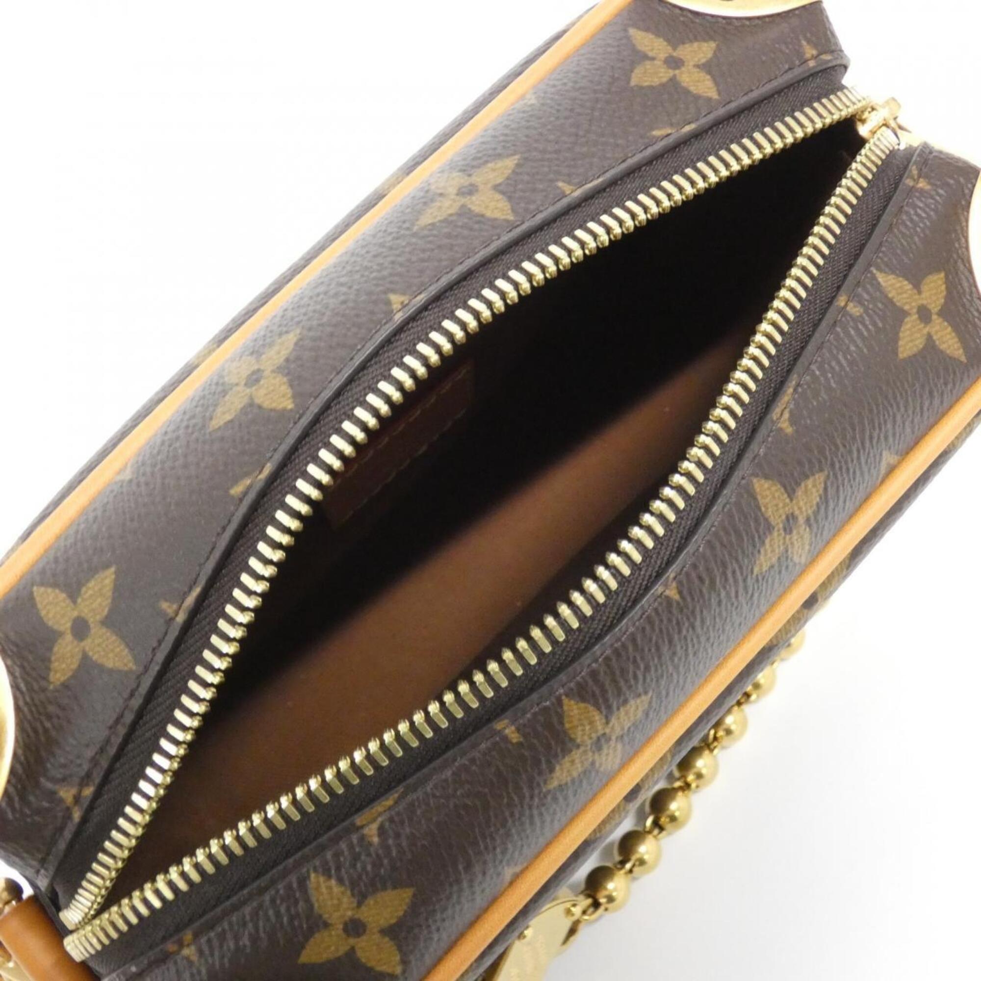 Louis Vuitton Brown Coated Canvas Shoulder Bag (Pre-Owned)