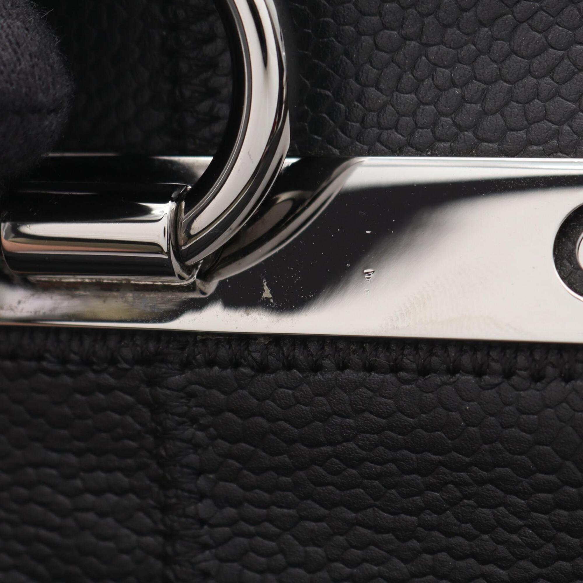 Chanel Black Grained Calfskin Handbag Shoulder Bag (Pre-Owned)