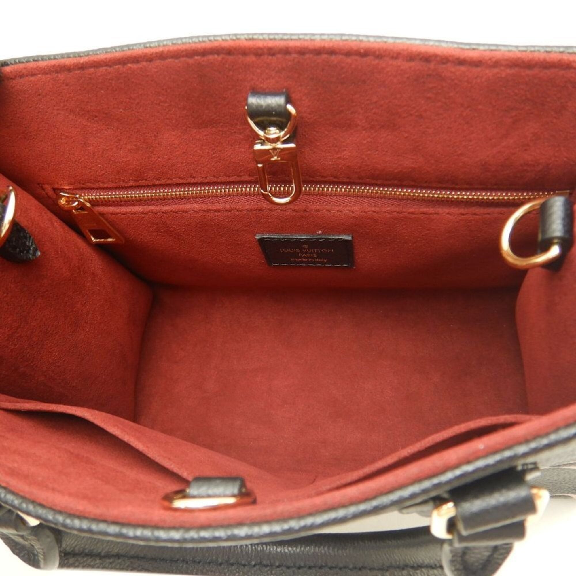 Louis Vuitton Beige Black Monogram Handbag (Pre-Owned)