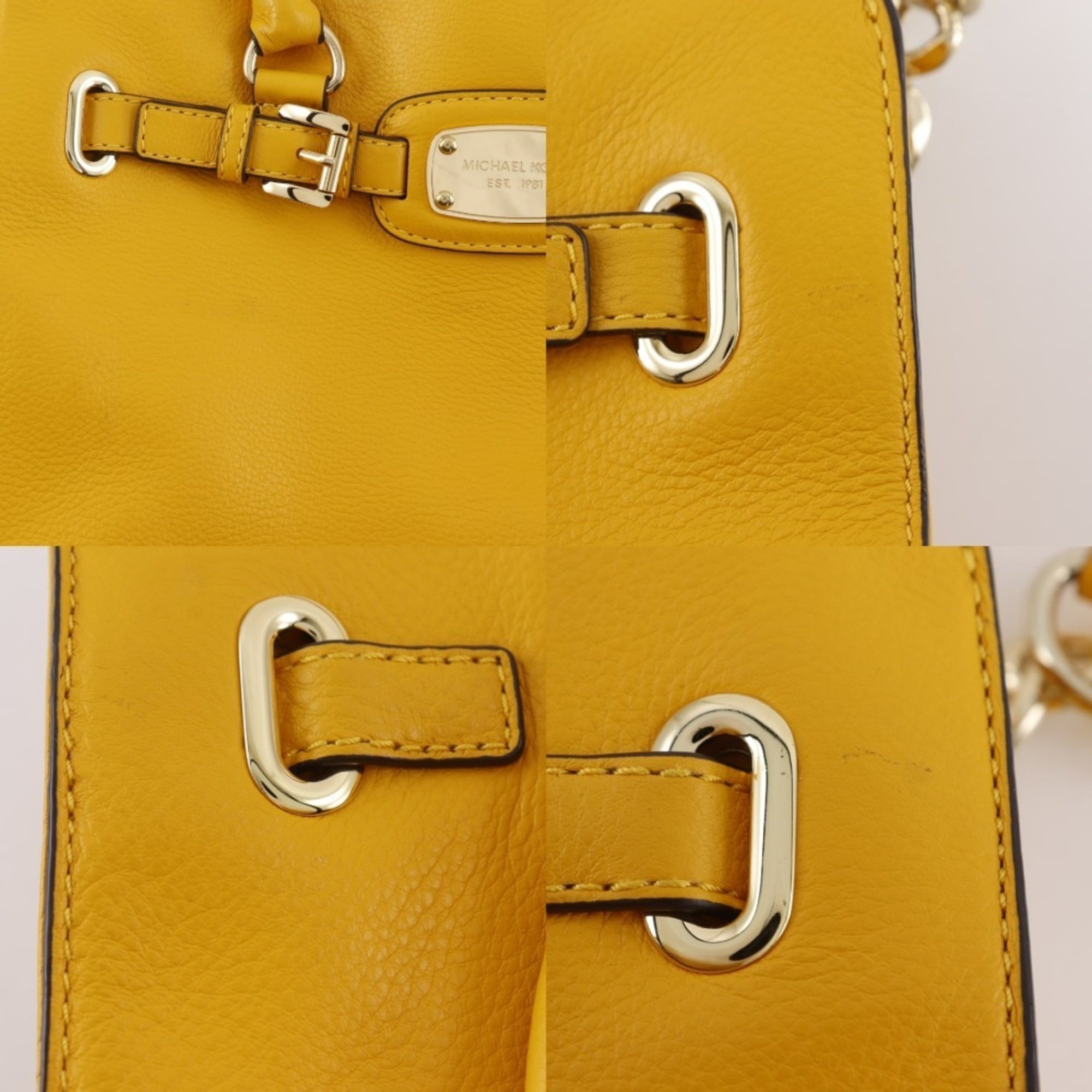 Michael Kors Yellow Leather Handbag (Pre-Owned)