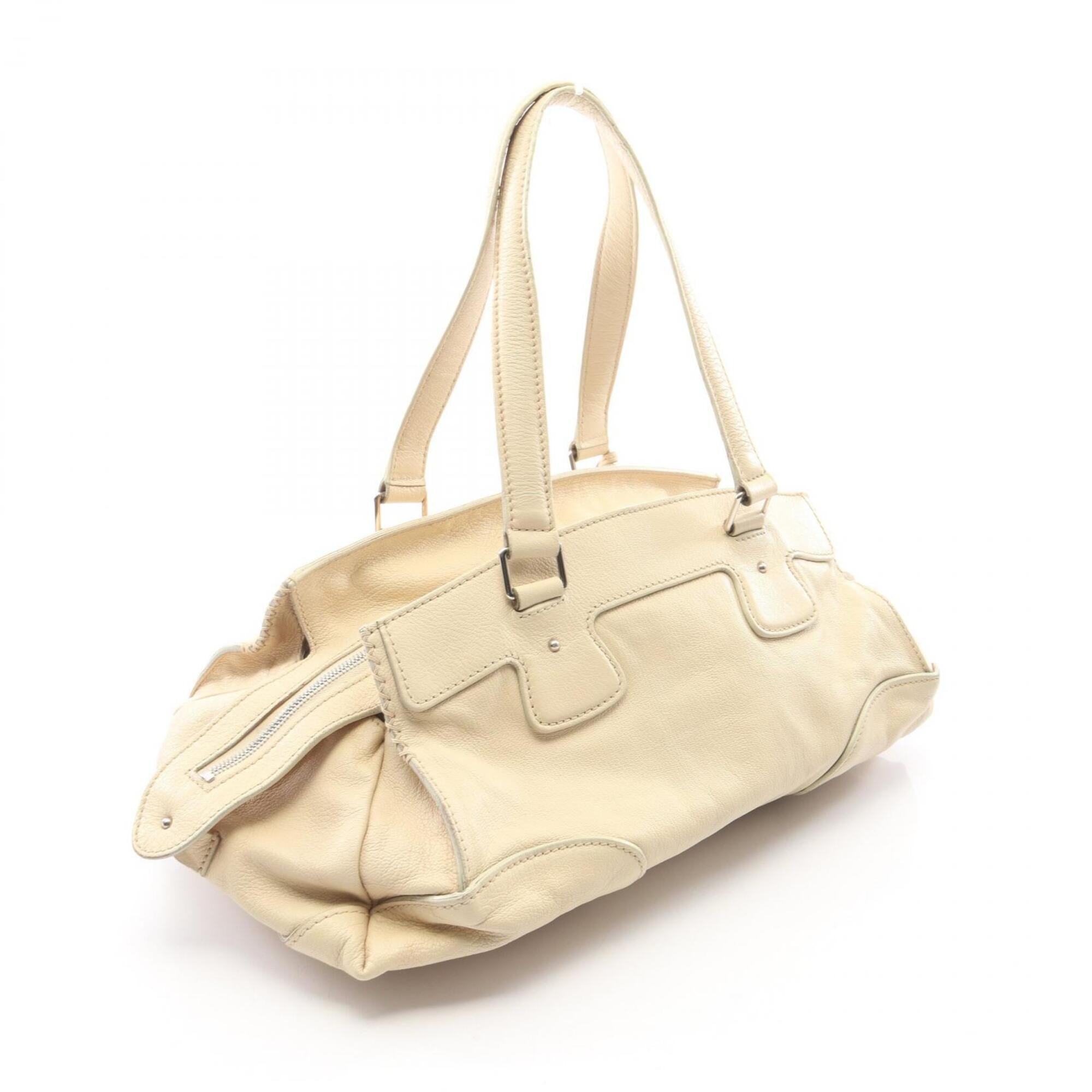 Celine Ivory Leather Handbag (Pre-Owned)