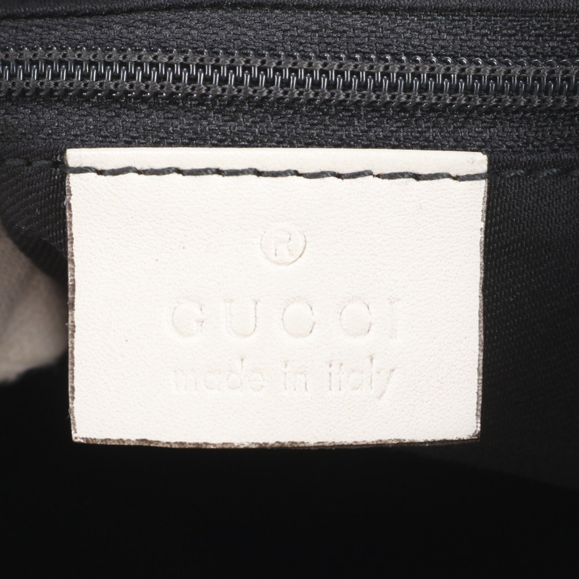 Gucci Abbey Ivory Leather Handbag Shoulder Bag (Pre-Owned)