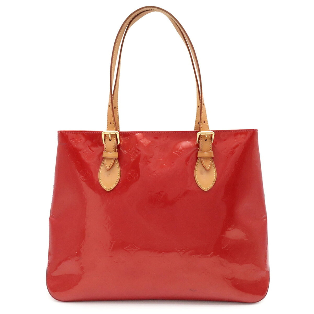 Louis Vuitton Noisette Red Color Leather Tote Bag (Pre-Owned)