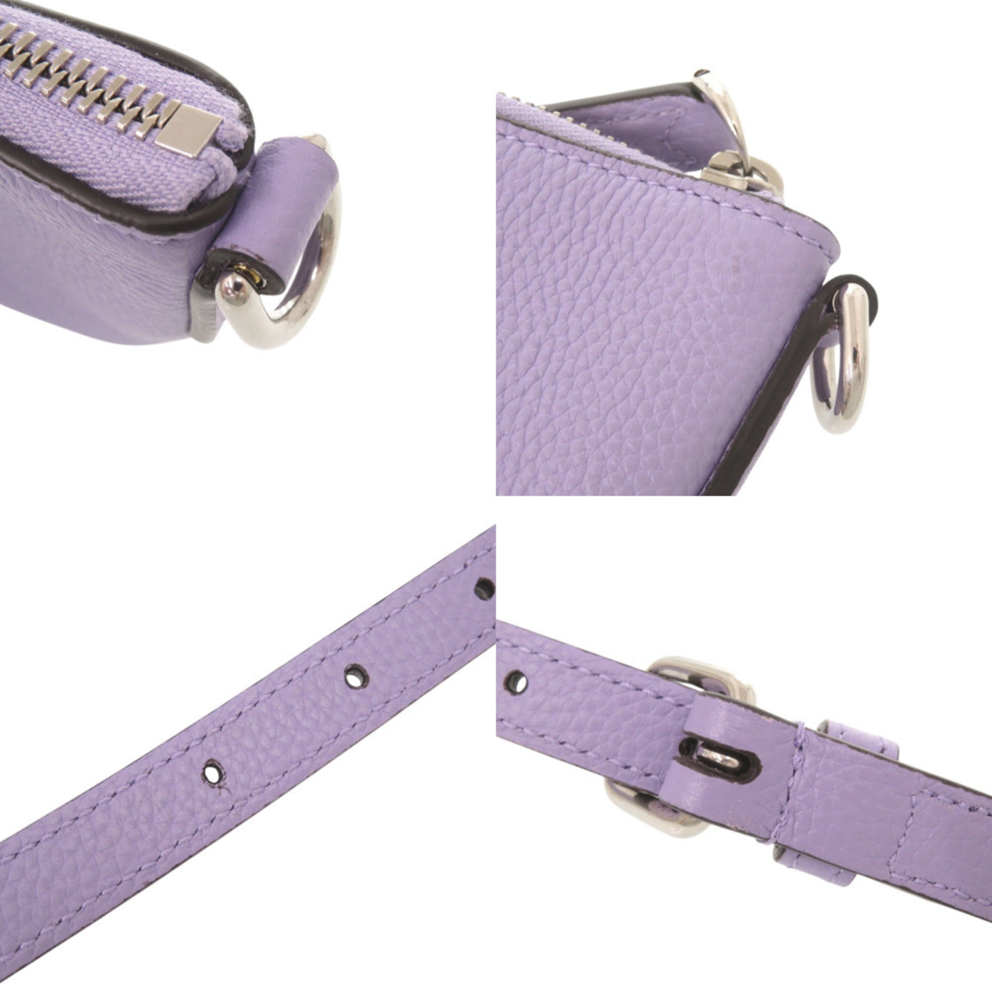 Gucci Purple Leather Shoulder Bag (Pre-Owned)