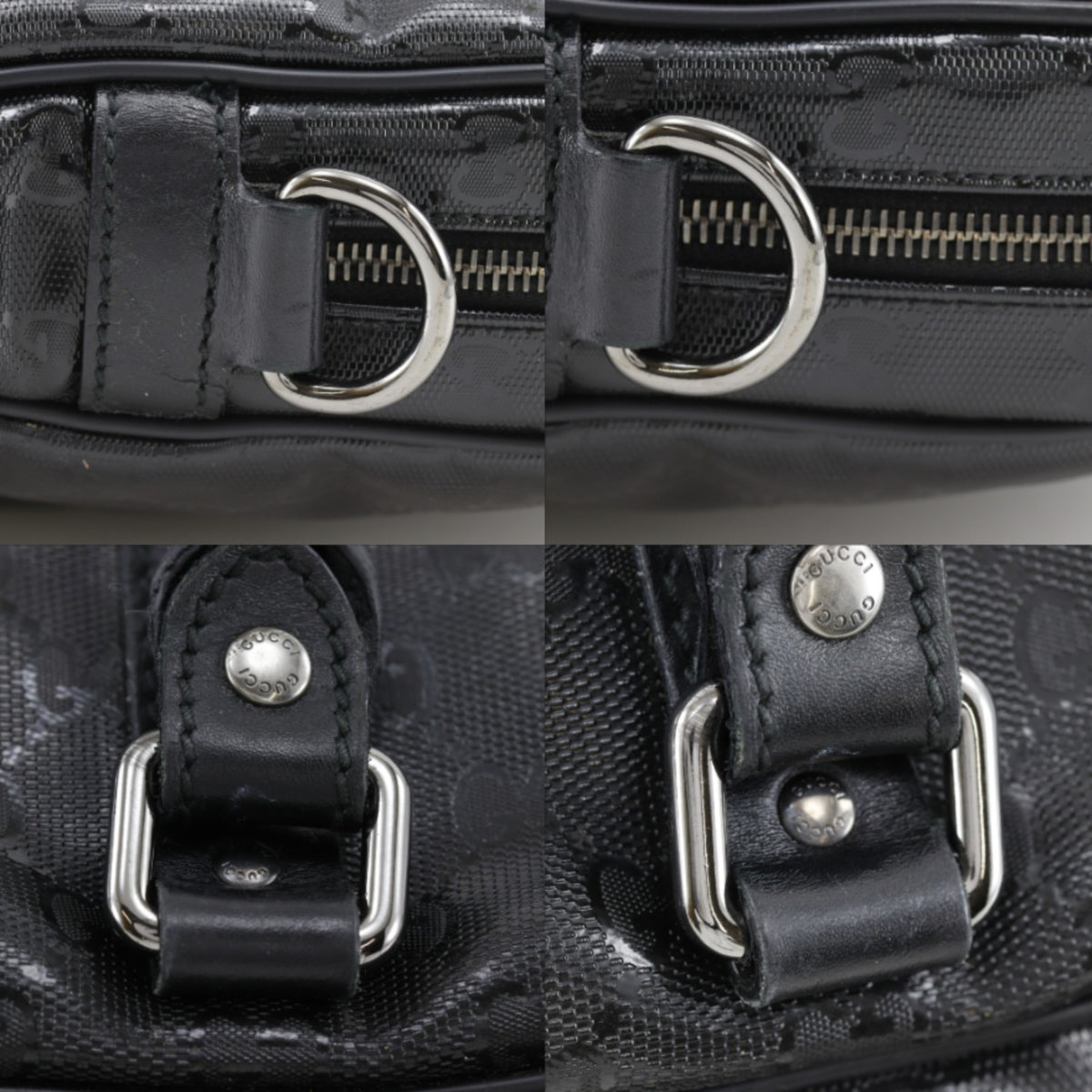 Gucci Black Pvc Handbag (Pre-Owned)
