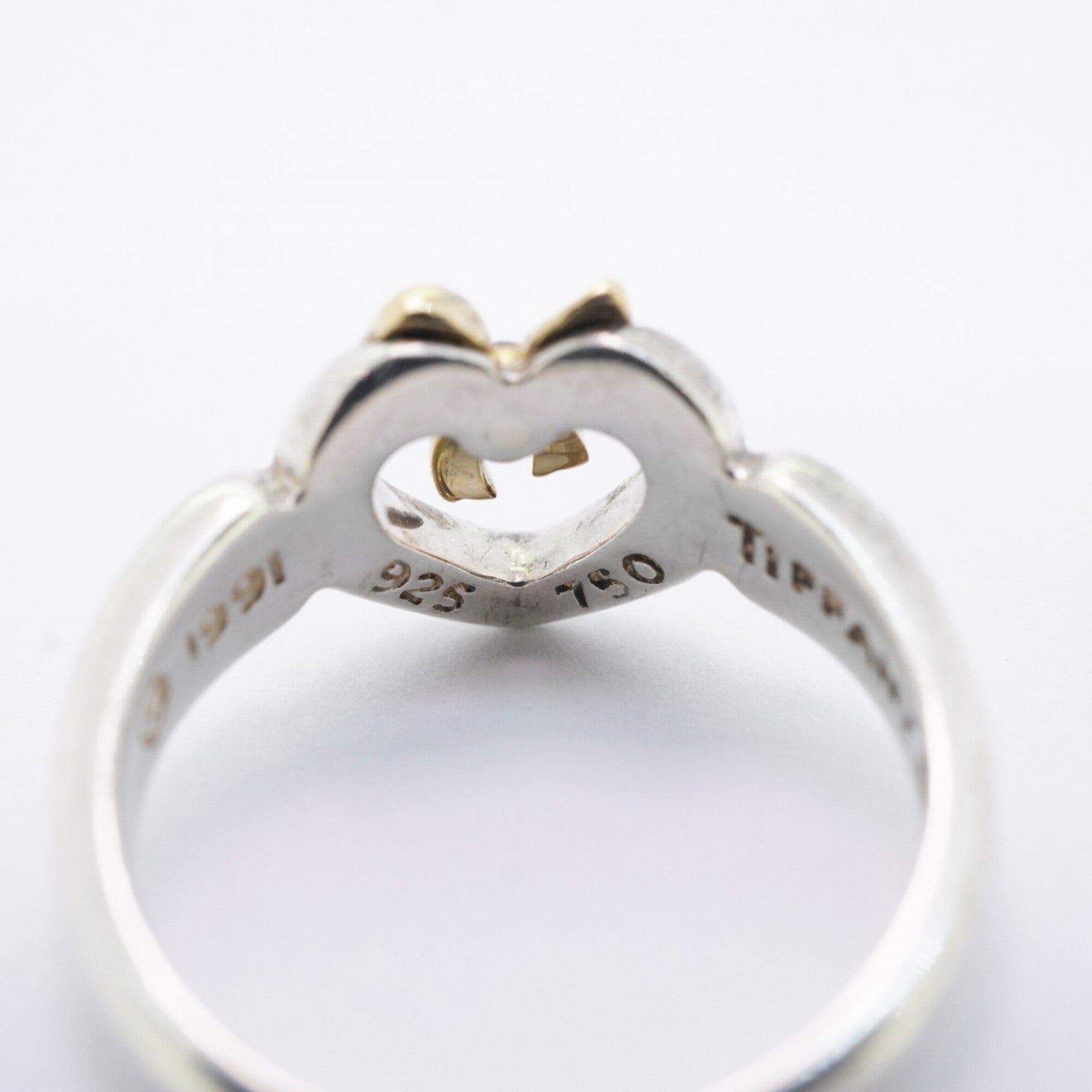 Tiffany Yellow Gold (18K) Silver 925 Band Ring (Pre-Owned)