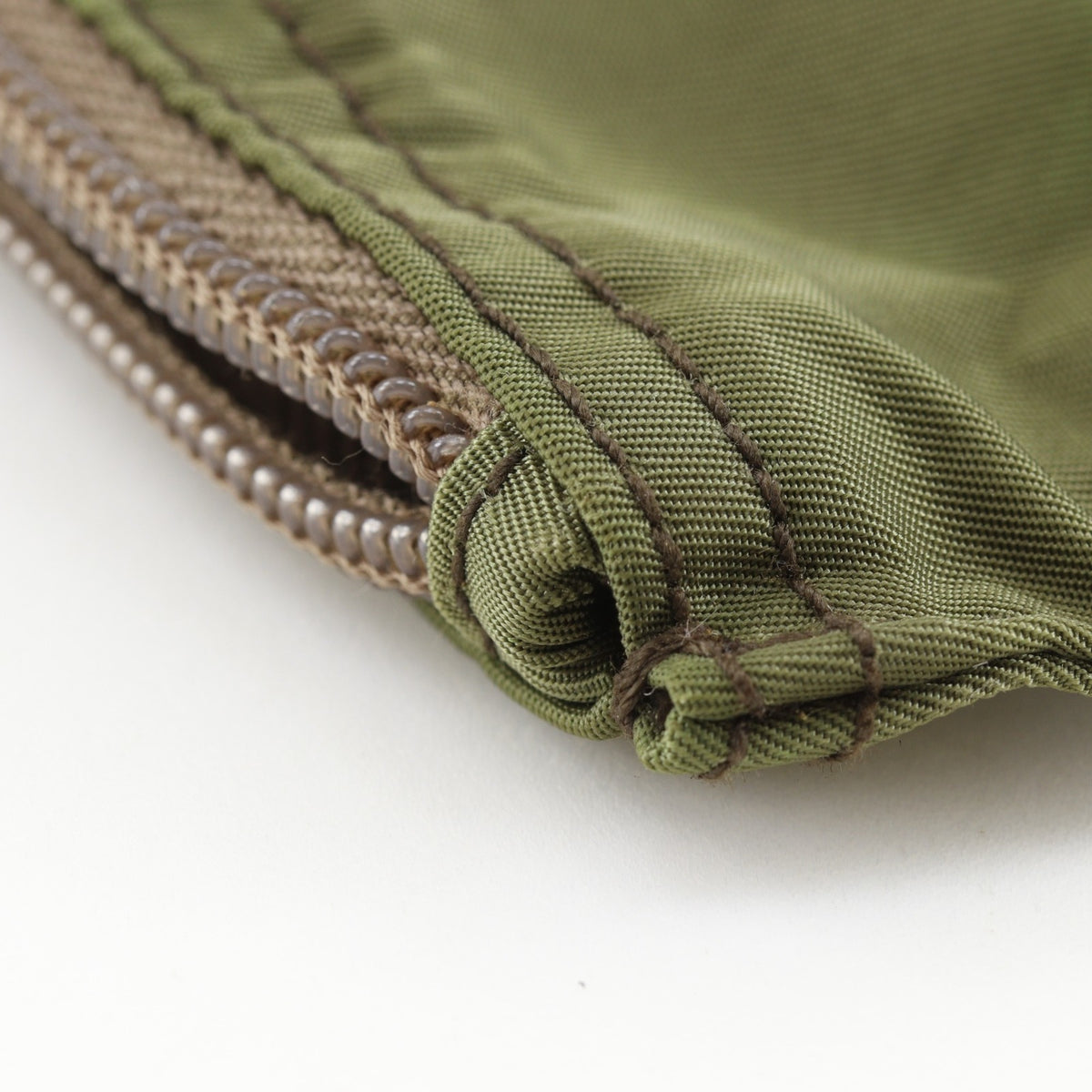 Prada Khaki Nylon Pouch (Pre-Owned)